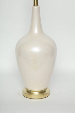 Art Deco Pearlescent Glazed Porcelain Lamps
