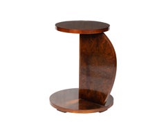 Mesa de centro circular con pedestal Art Decó, Siglo XX