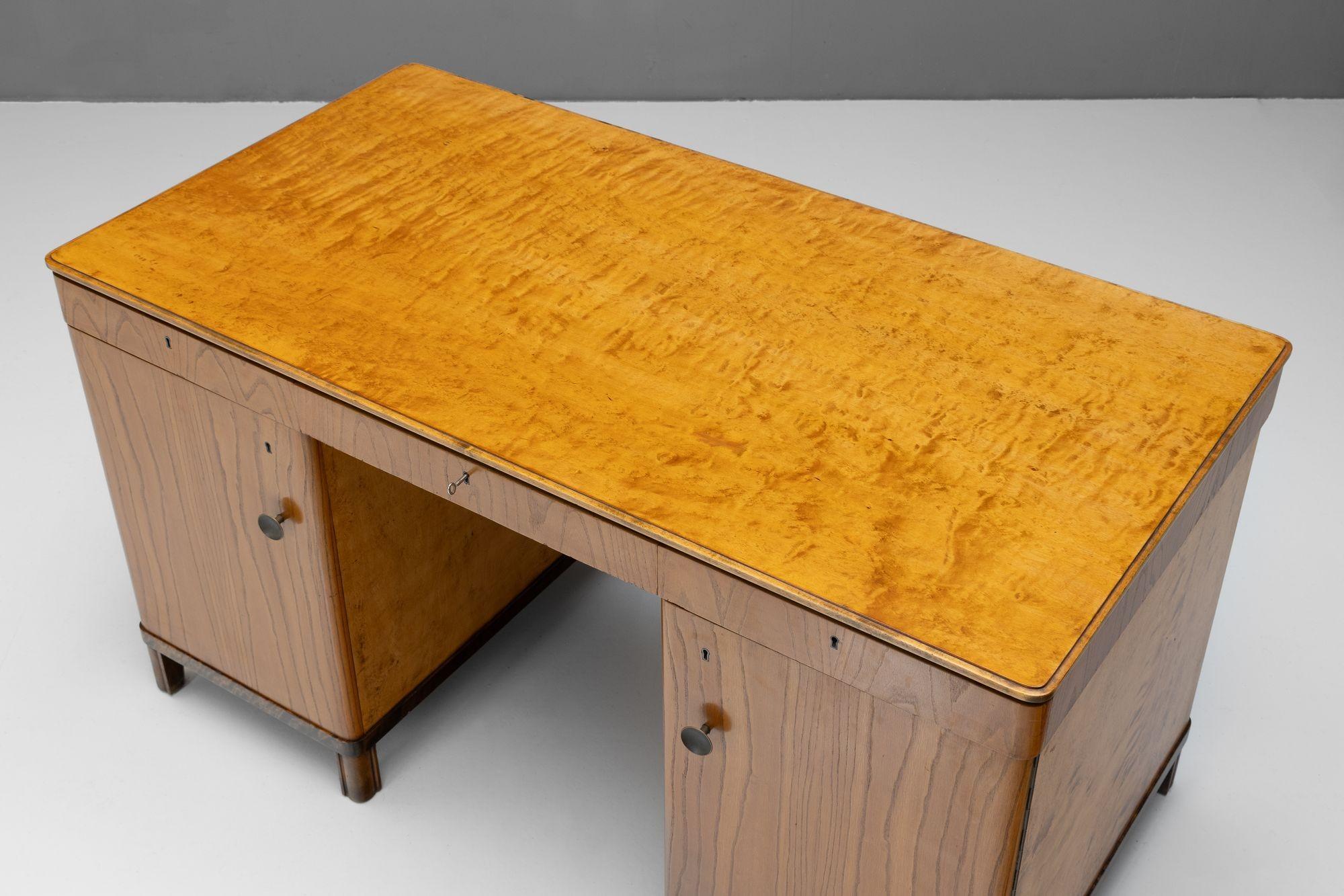 Art-Deco-Sockel-Schreibtisch im Zustand „Gut“ im Angebot in London, England