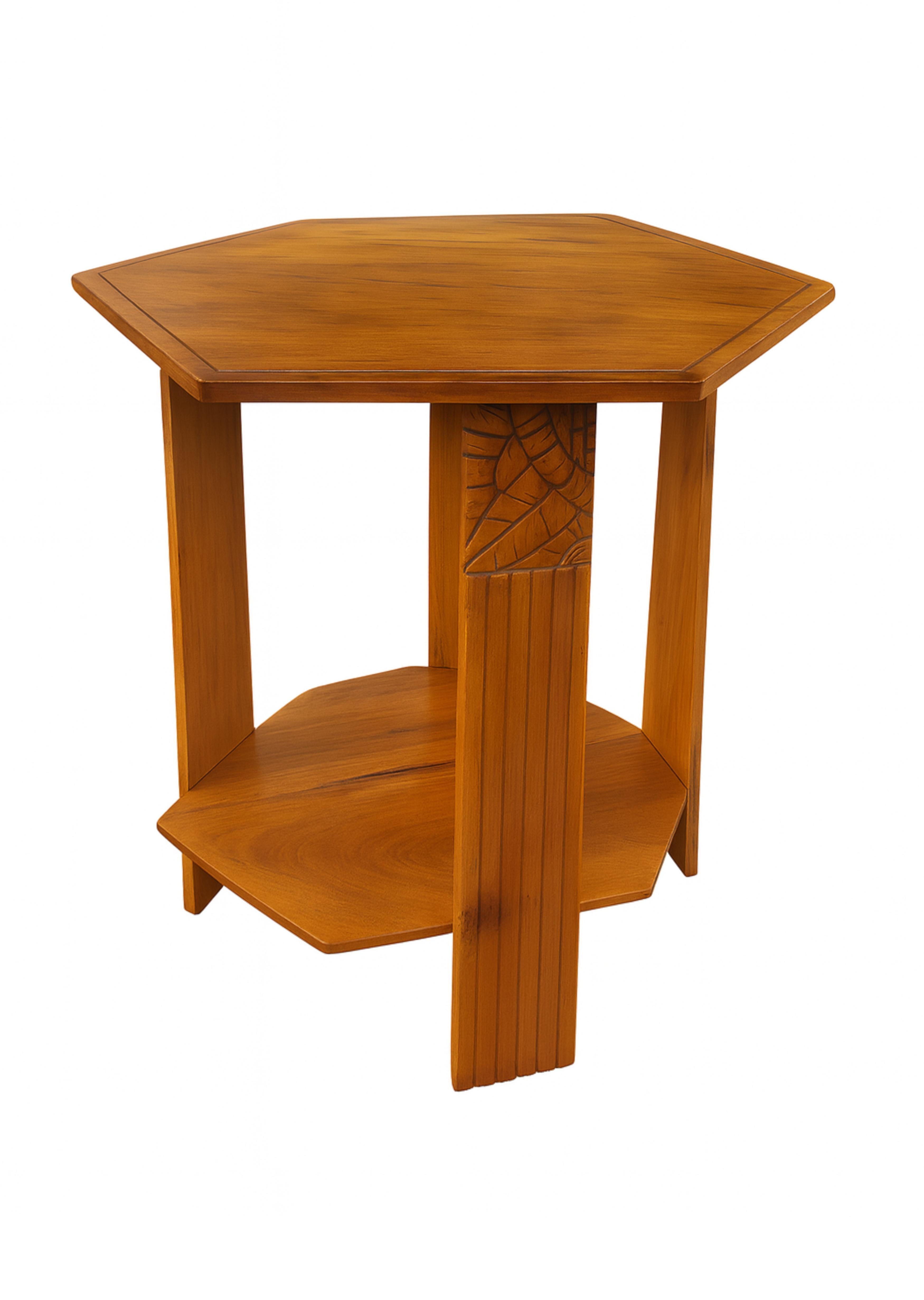 French Art Deco Pedestal Side Table, 20th Century For Sale