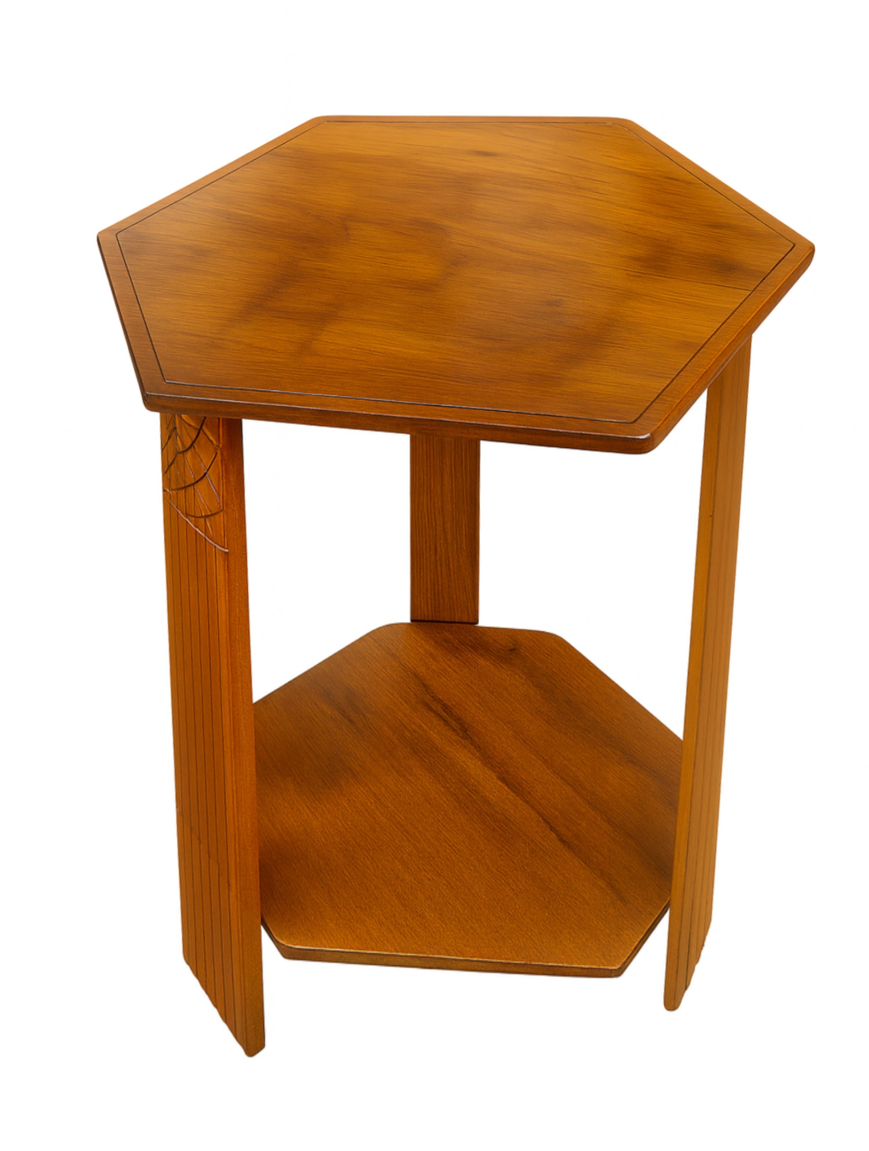 Art Deco Pedestal Side Table, 20th Century For Sale 1