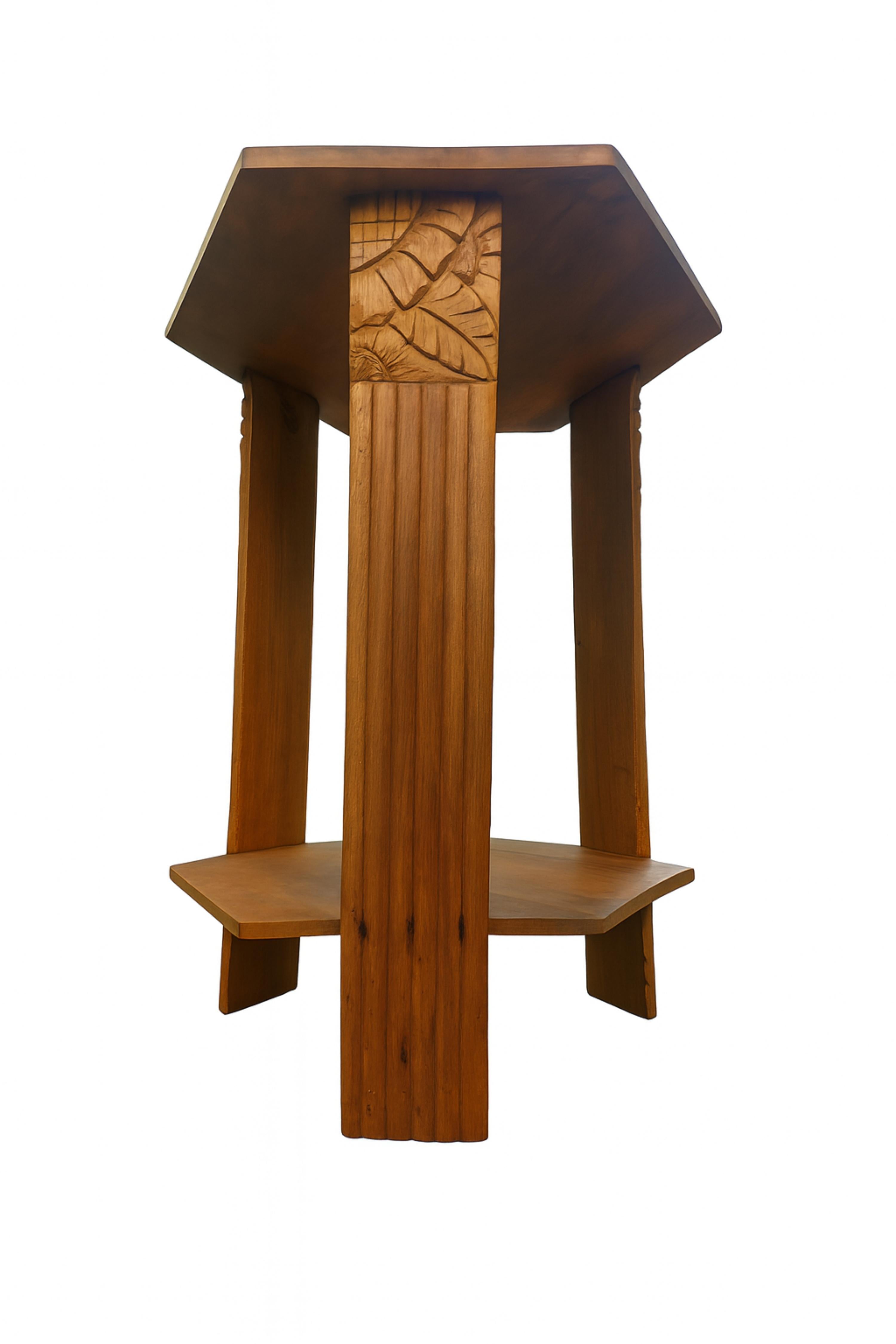 Art Deco Pedestal Side Table, 20th Century For Sale 4