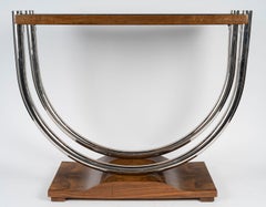 Art-Déco-Sockeltisch, Beistelltisch, Sofa, um 1930.