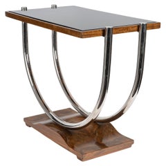 Tavolo con piedistallo Art Déco, da appoggio al divano, CIRCA 1930.