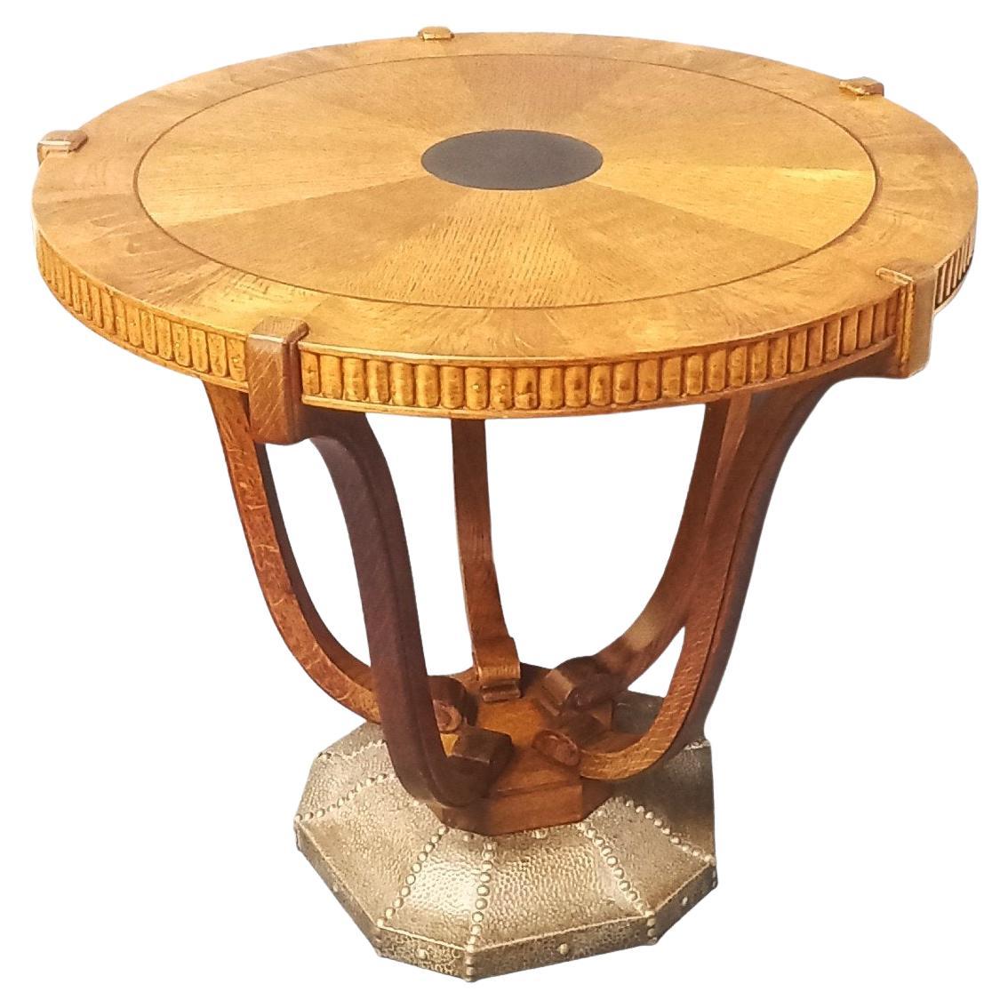 Art Deco pedestal table For Sale