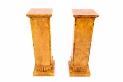 Art Deco pedestals, 1940s, Poland.