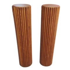 Pedestales Art Decó Abeto Douglas