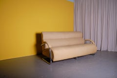 Art Deco P.E.L. Cantilever Chrome Sofa, for Odeon Cinemas circa 1930s