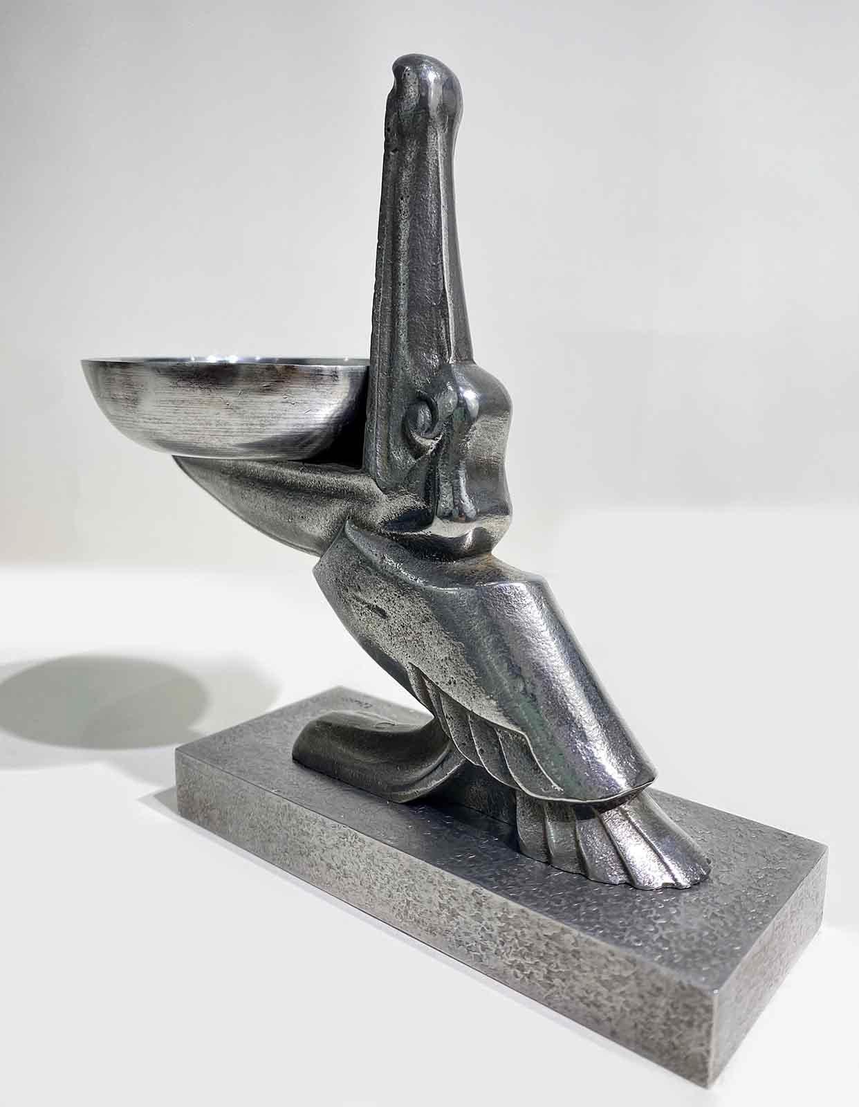 Art Deco Pelican Ash or Desk Tray by Edgar Brandt, circa 1925 3