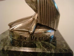 Art Deco Pelican Le Verrier Sculpture Car Mascot Paperweight Packet Watch Holder