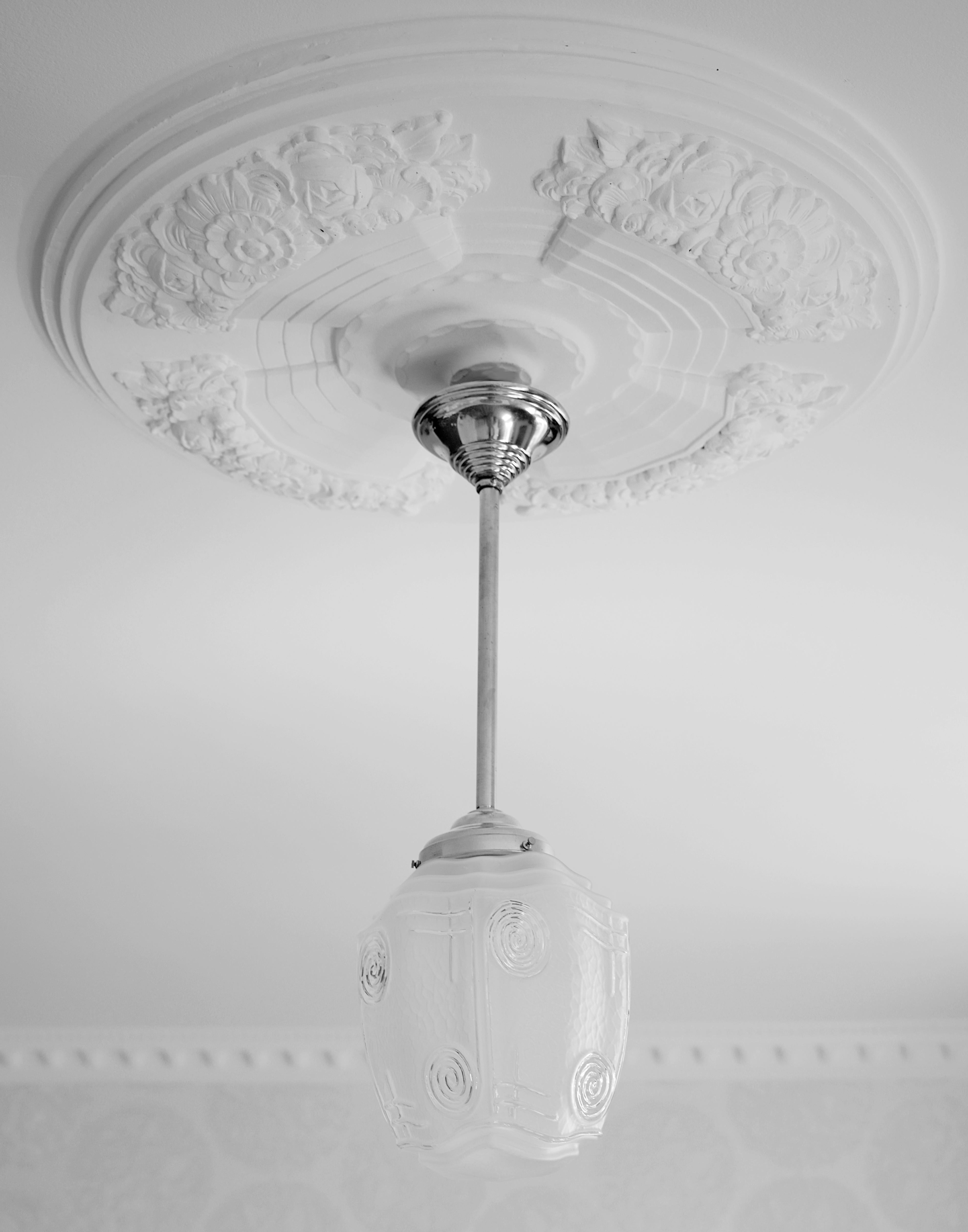 Lampadario a sospensione Art Déco, 1920 in vendita 1