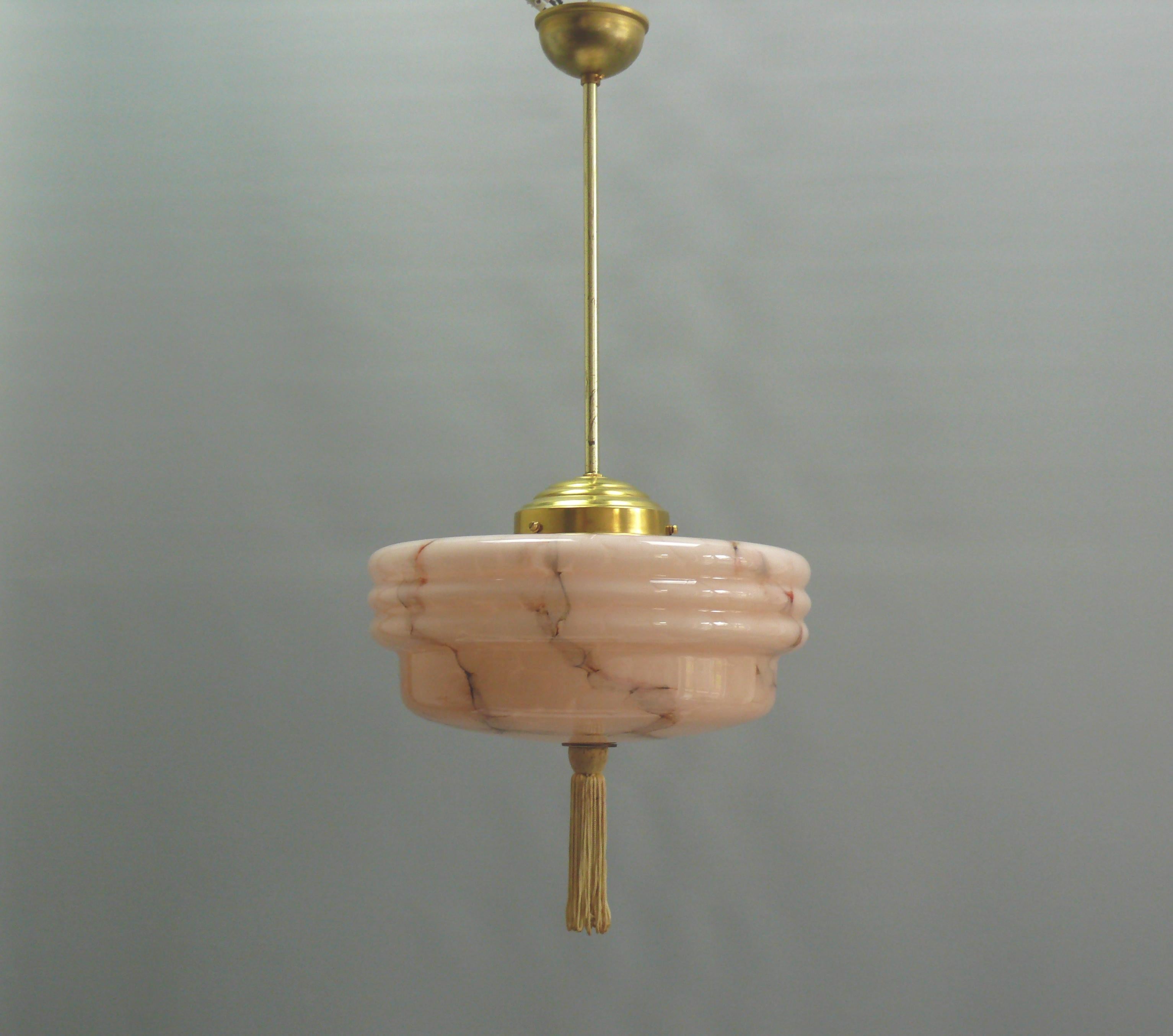 Art Déco Lampada a sospensione Art Deco, anni '20-'40