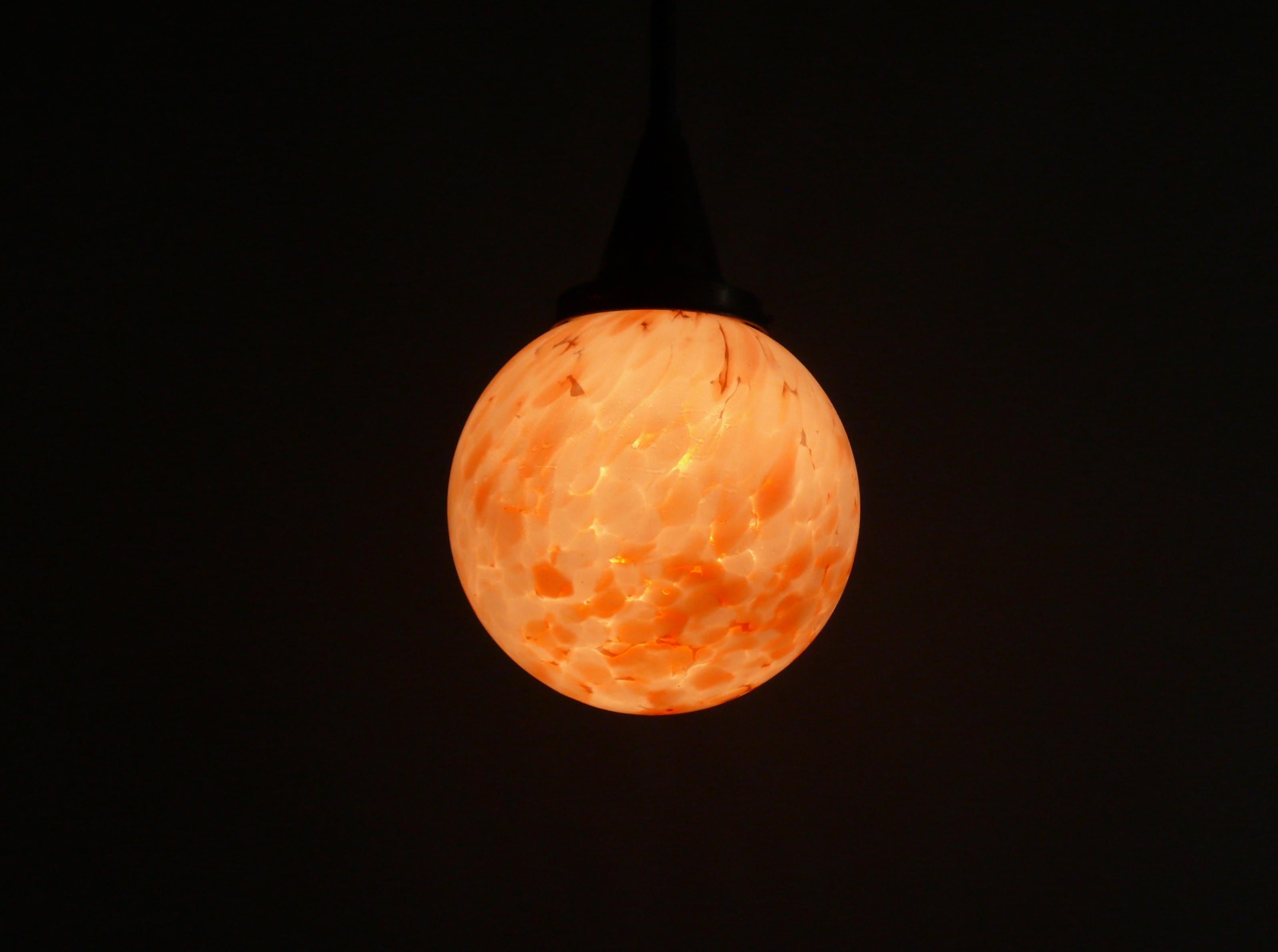 Lámpara colgante Art Decó, años 20 - 40 en Bueno estado para la venta en Schwerin, MV