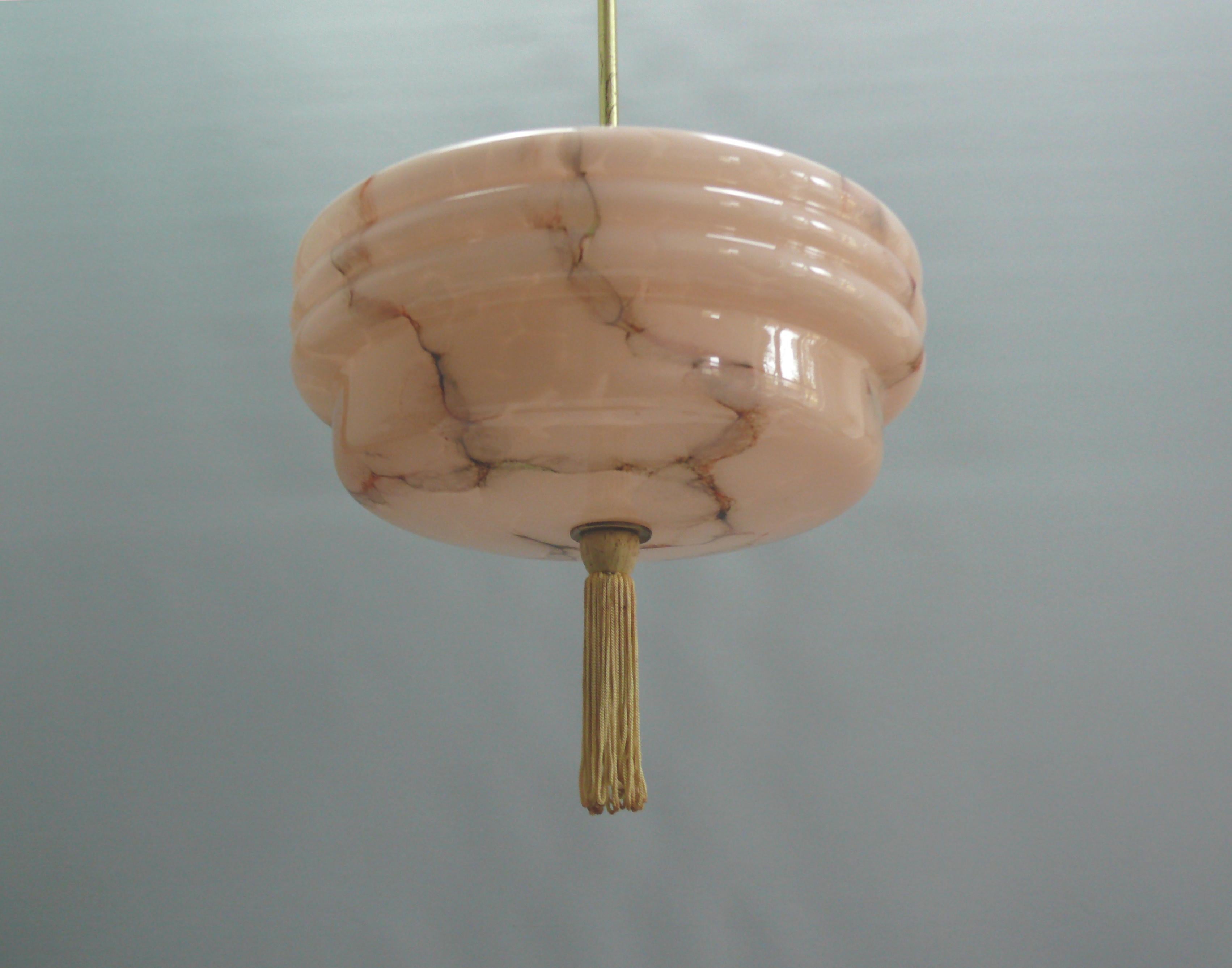 Lampada a sospensione Art Deco, anni '20-'40 In condizioni buone a Schwerin, MV