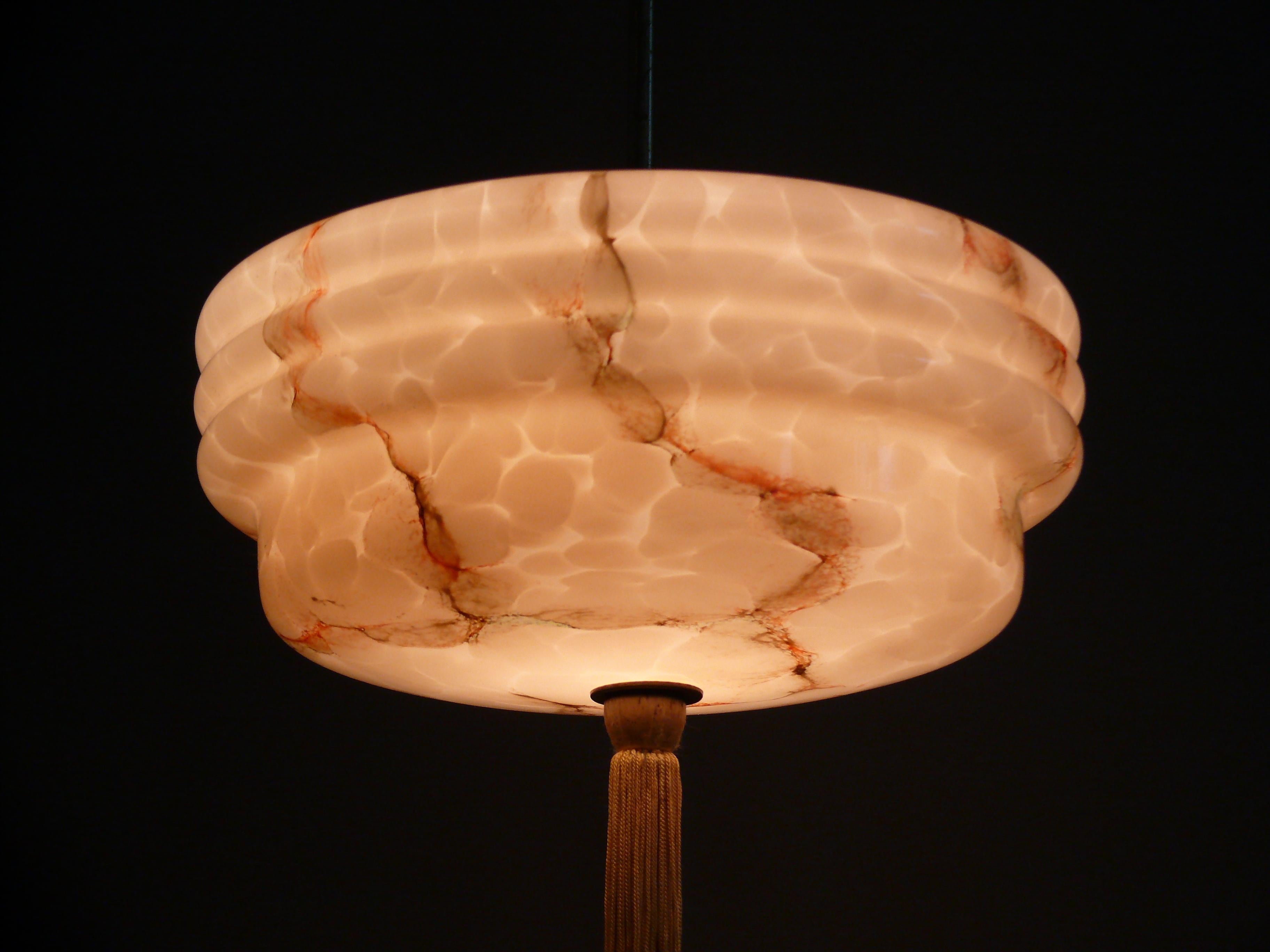 Metallo Lampada a sospensione Art Deco, anni '20-'40