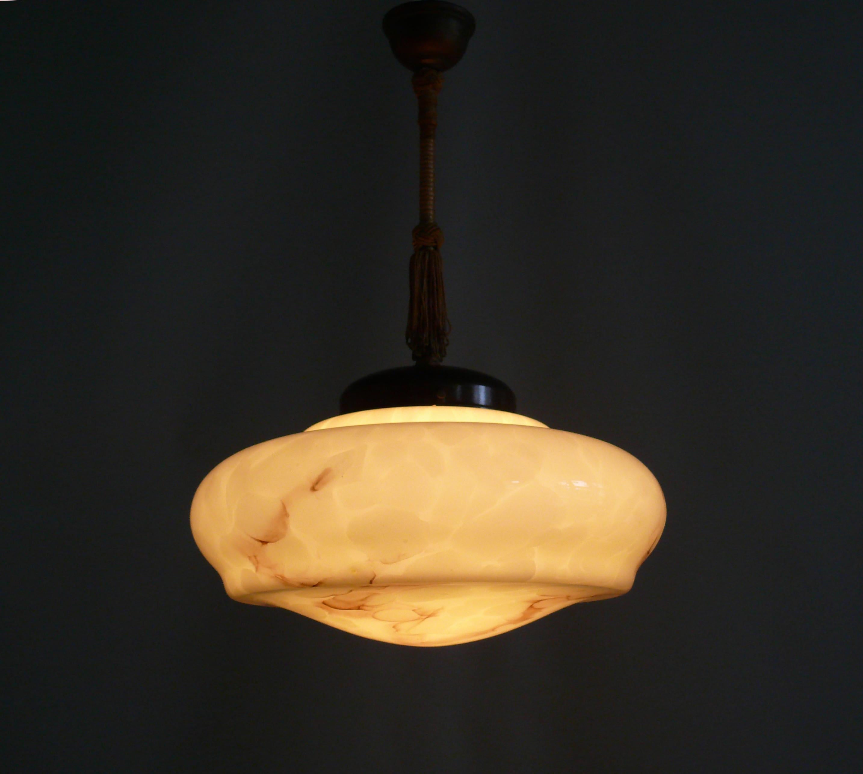 Art Deco Art Déco Pendant Light, 1930s - 1940s