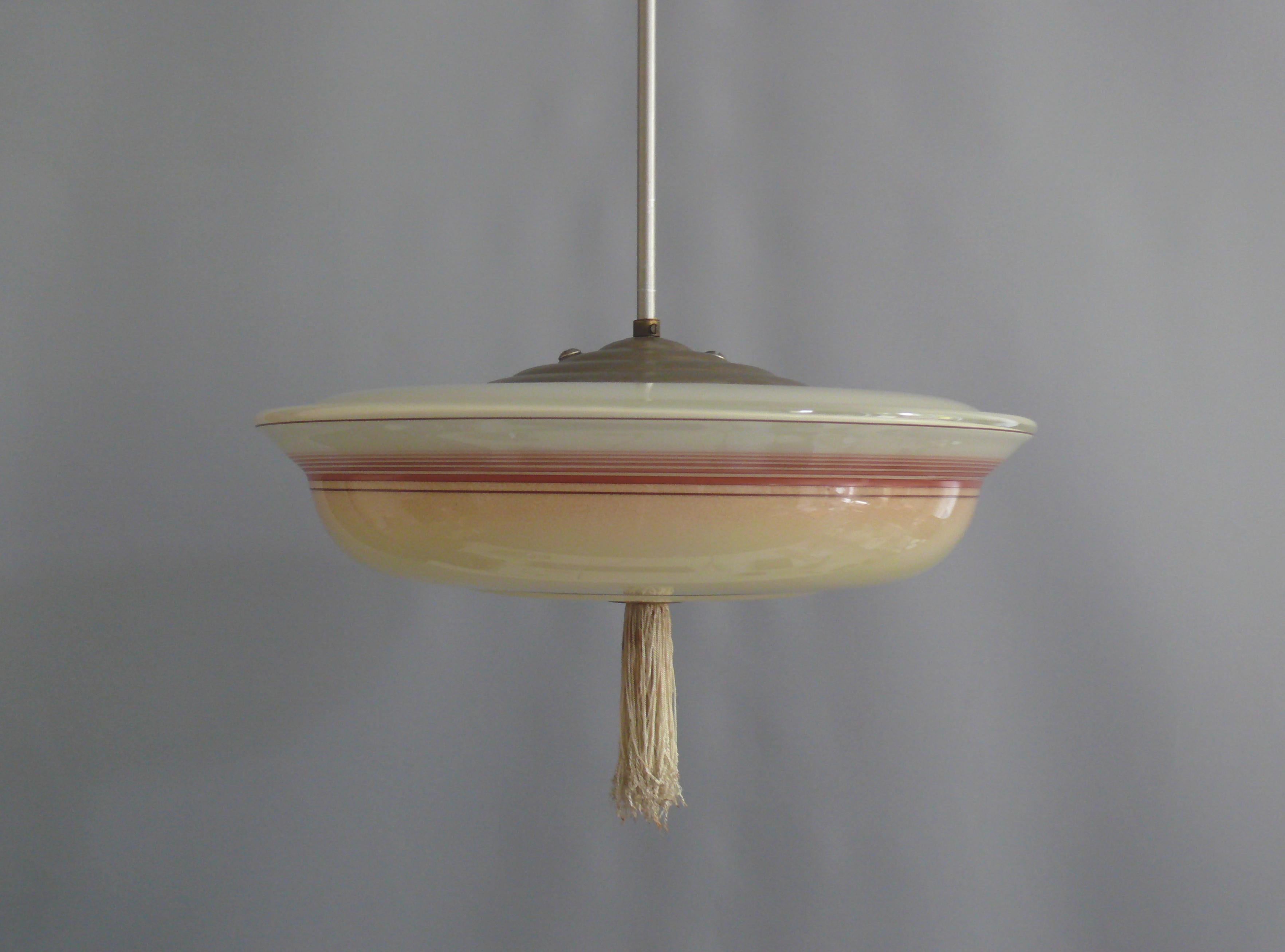 Tedesco Lampada a sospensione Art Déco, anni '30 - '50 in vendita