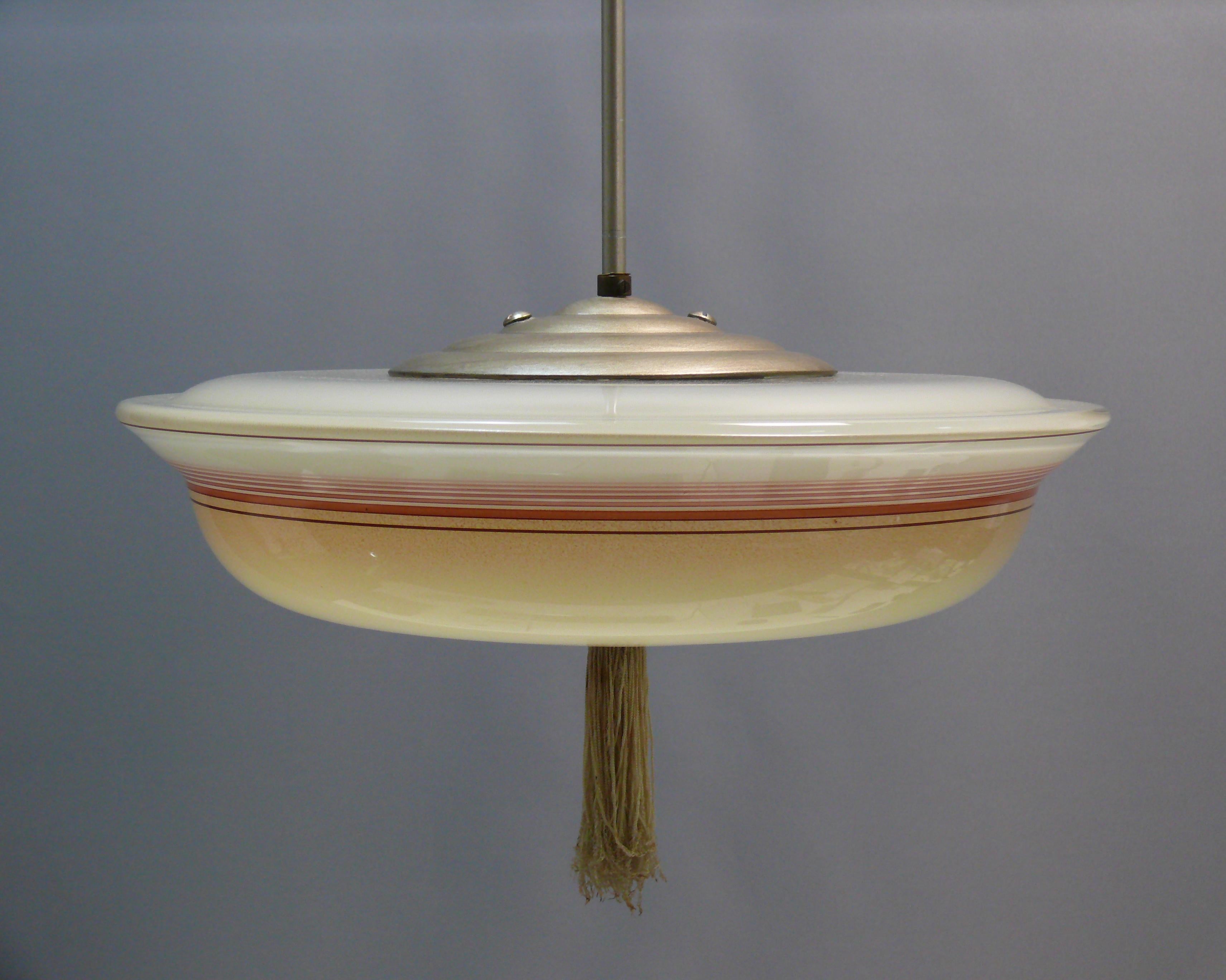 Lampada a sospensione Art Déco, anni '30 - '50 in vendita 1