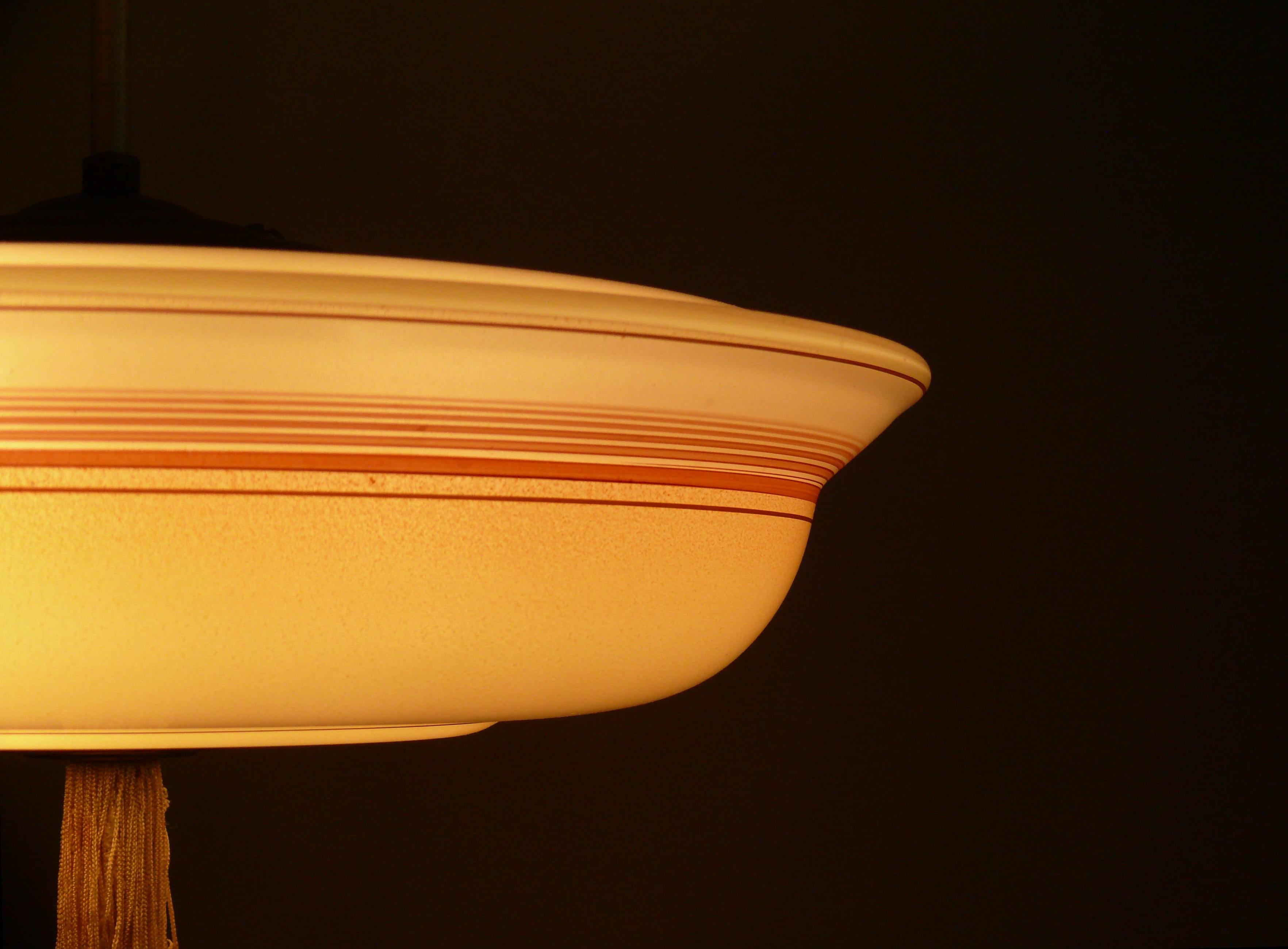 Lampada a sospensione Art Déco, anni '30 - '50 in vendita 3