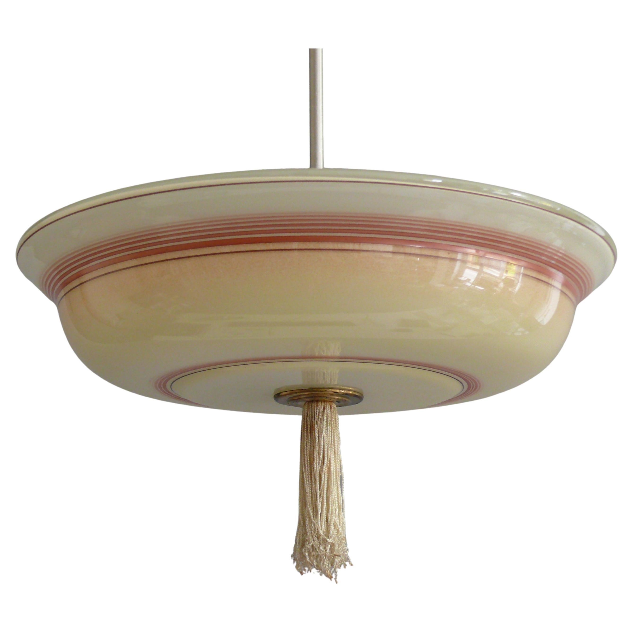 Lampada a sospensione Art Déco, anni '30 - '50