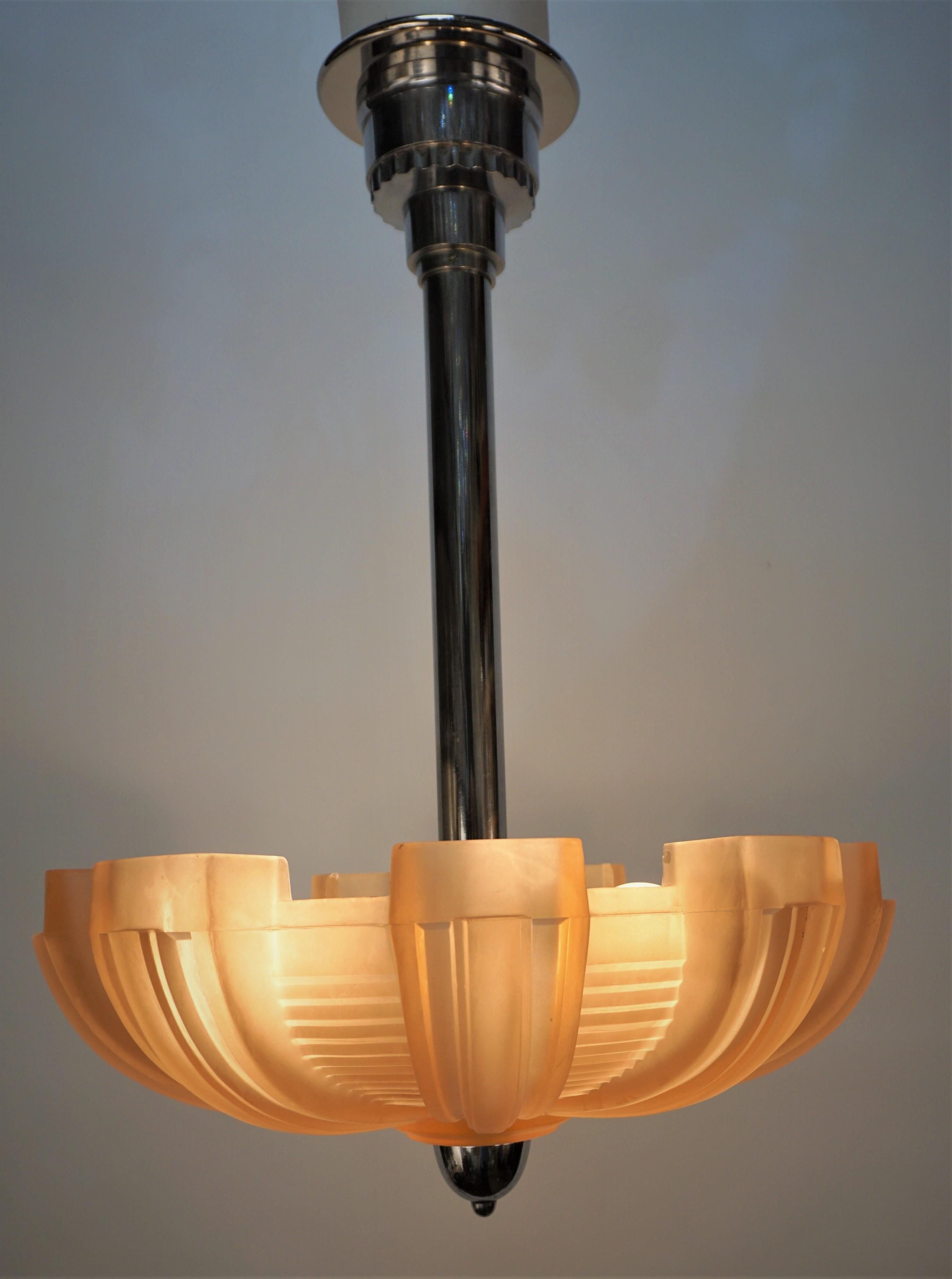 Art Deco Pendant Light by Petitot 2