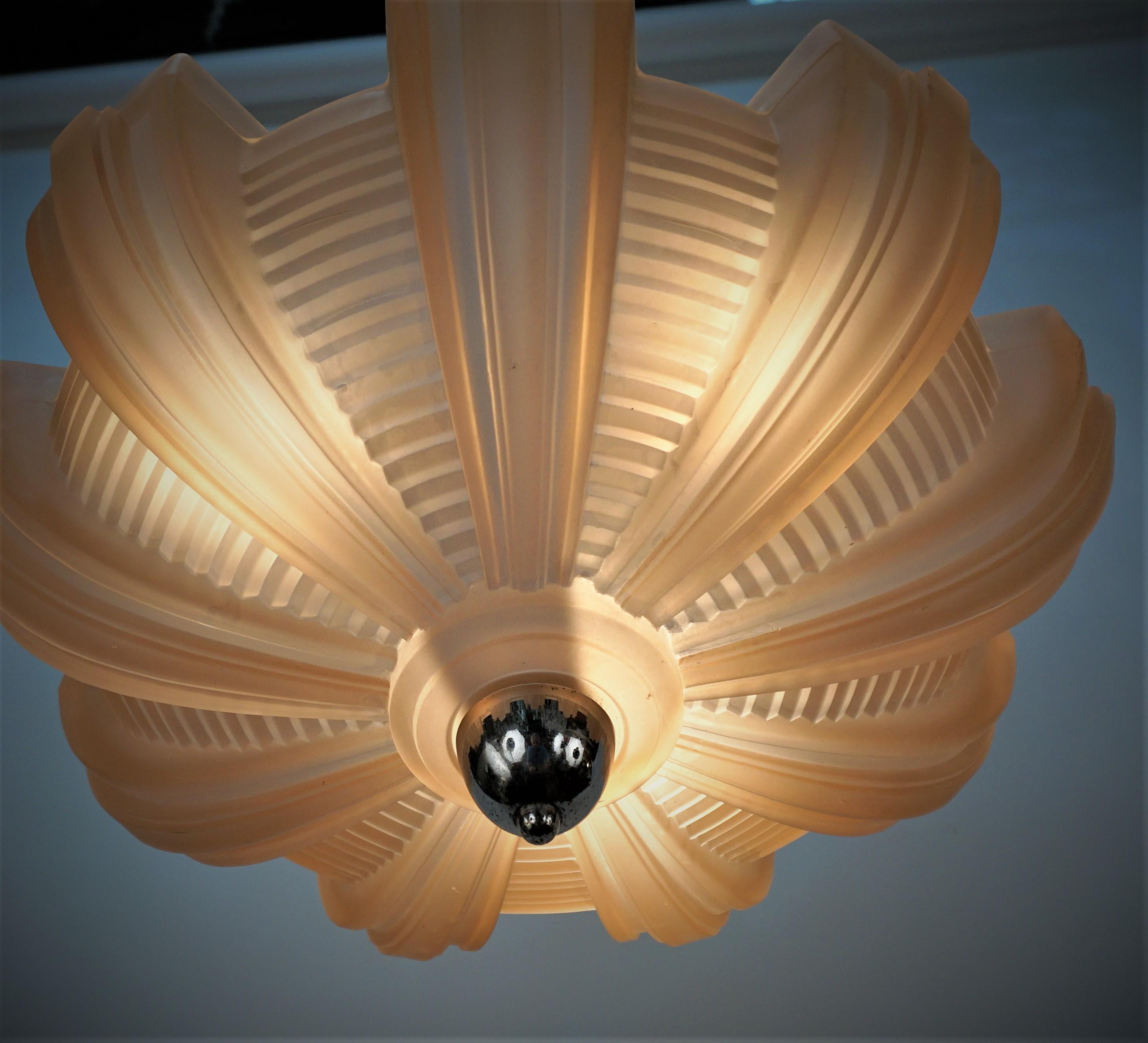 Art Deco Pendant Light by Petitot 3