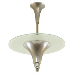 Art Deco pendant light designed and manufactured in France, 1930s