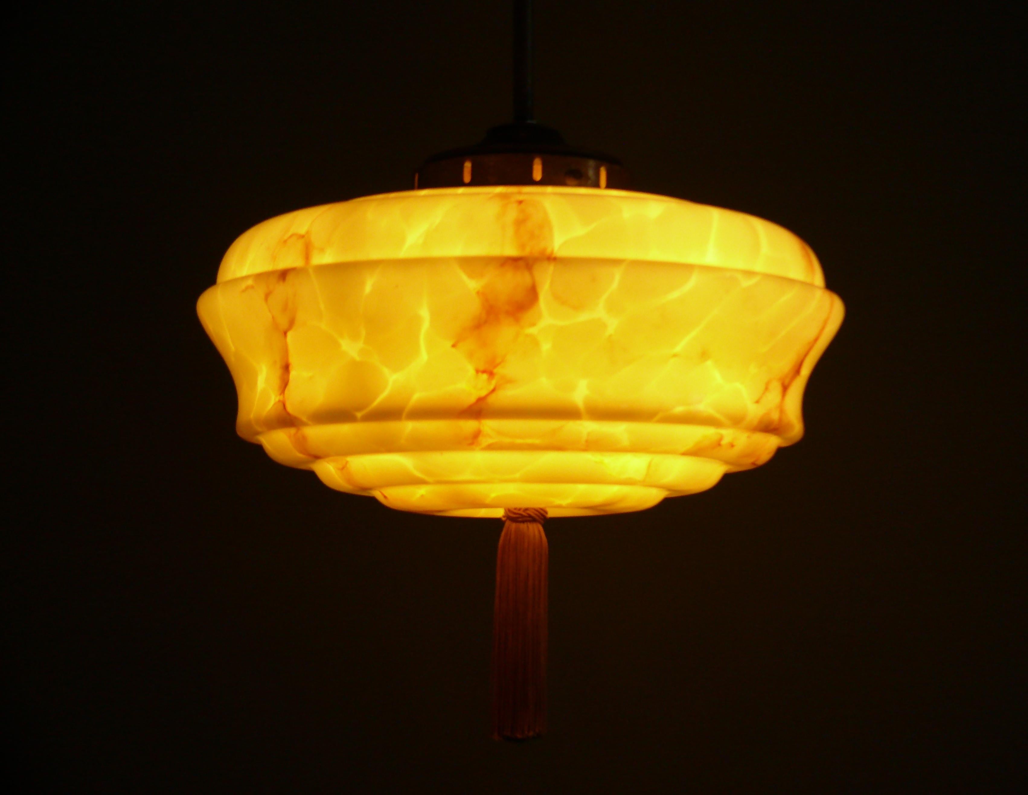 Art Déco Pendant Light, Germany 1920s - 1940s (Deutsch) im Angebot