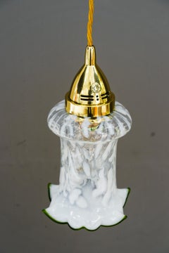 Art Deco pendant original opaline glass shade vienna around  1920s
