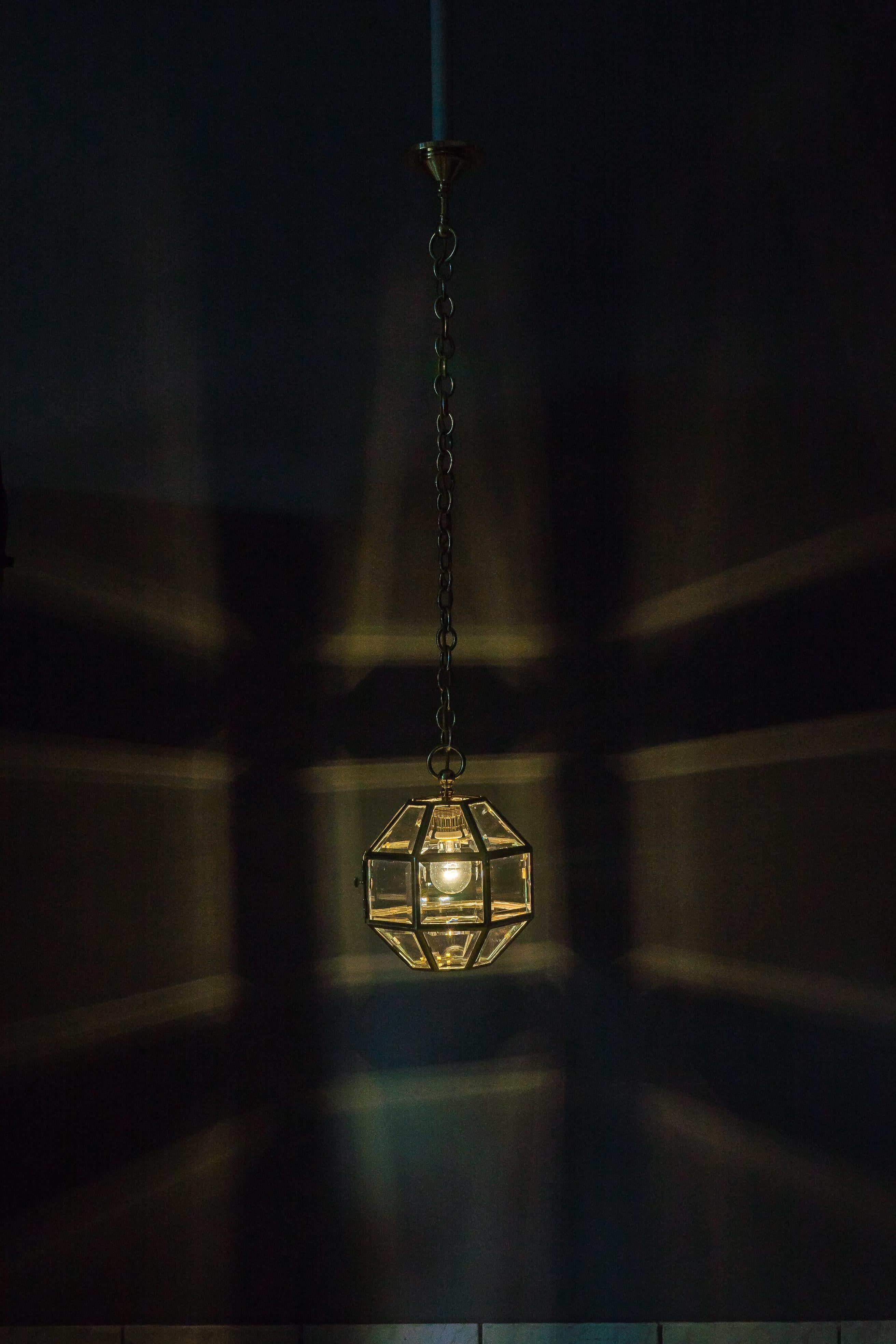 Austrian Art Deco Pendant Vienna Around 1920s in the Style of Adolf Loos For Sale