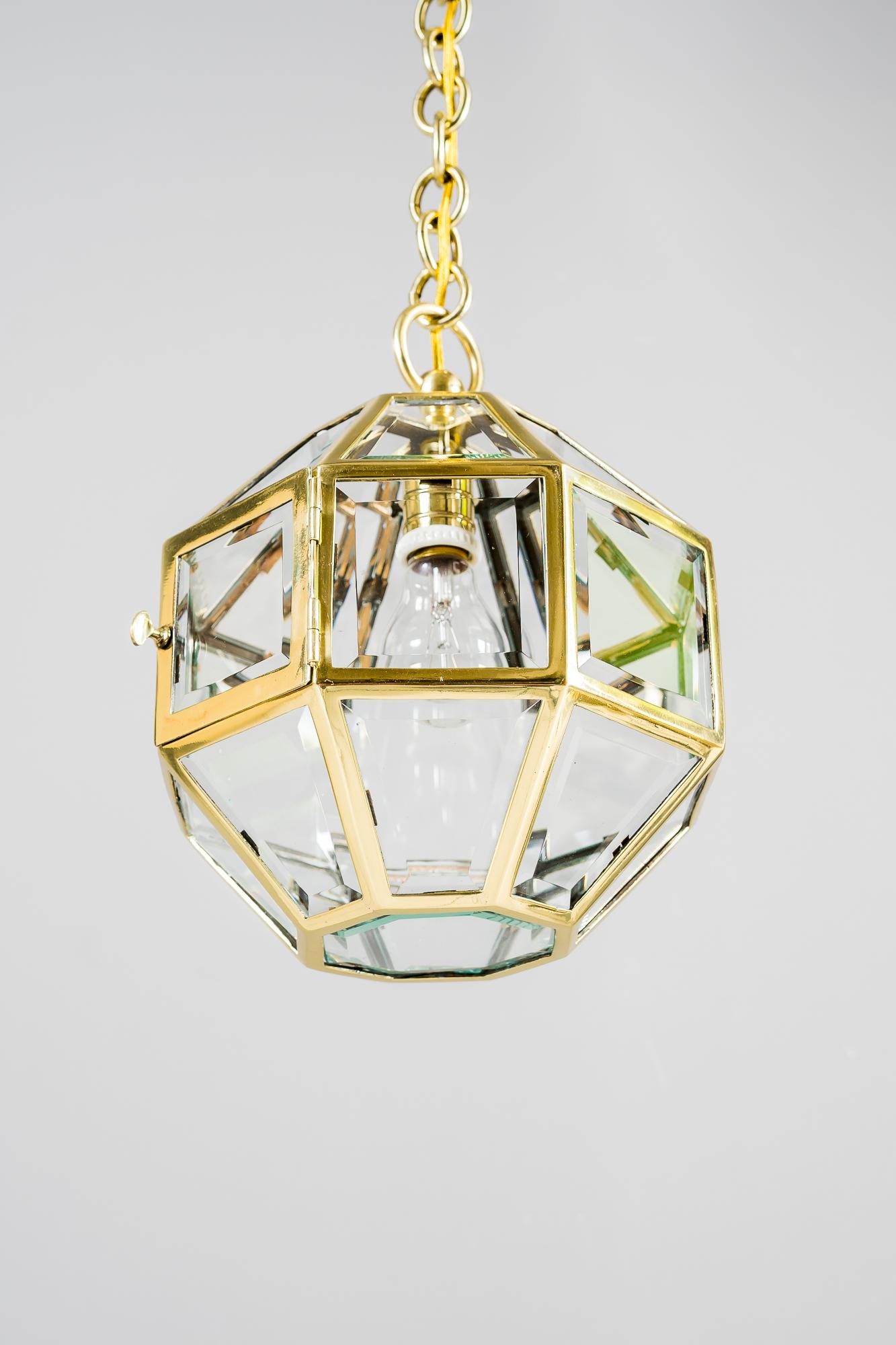 Lacquered Art Deco Pendant Vienna Around 1920s in the Style of Adolf Loos For Sale