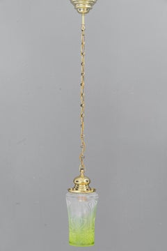 Art Deco pendant with original antique glass vienna around 1920s