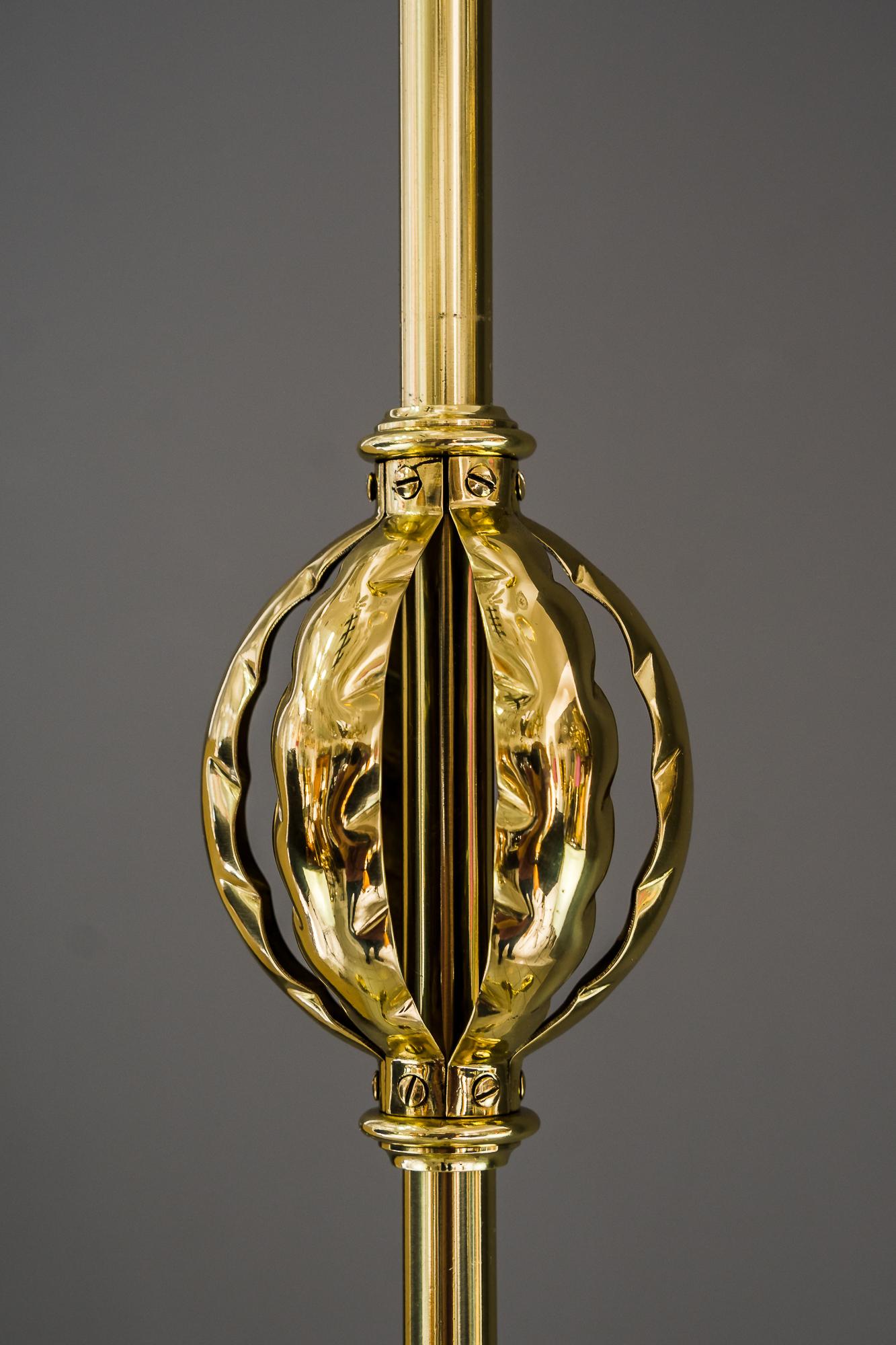 Art Deco Pendant with Original Glass Shades, Vienna, around 1920s In Good Condition For Sale In Wien, AT
