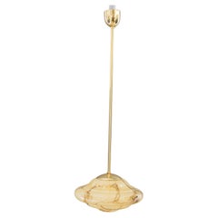 Art Deco pendant with original marbled glass vienna around 1930s