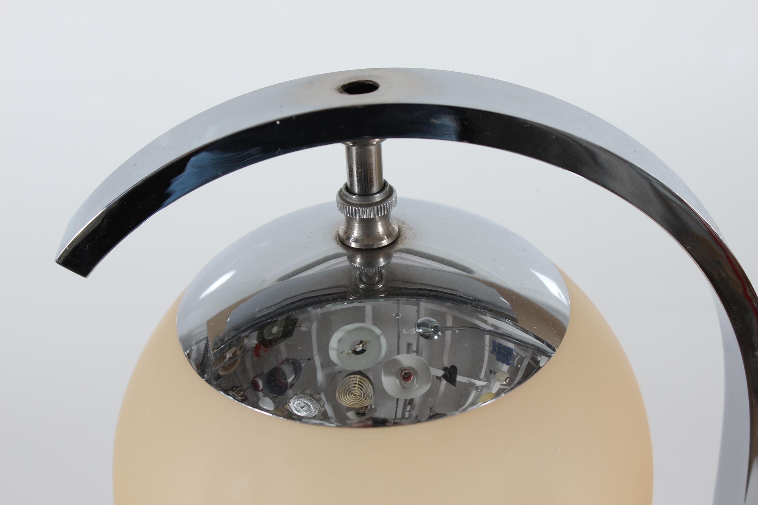 Danish Art Deco Pendant with Two Ball Shaped Shades Fog & Mørup/Lyfa Denmark 1930s For Sale