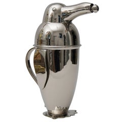  Art Deco Penguin Form Cocktail Shaker