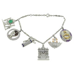 Art Deco Pennies from Heaven Charm Bracelet