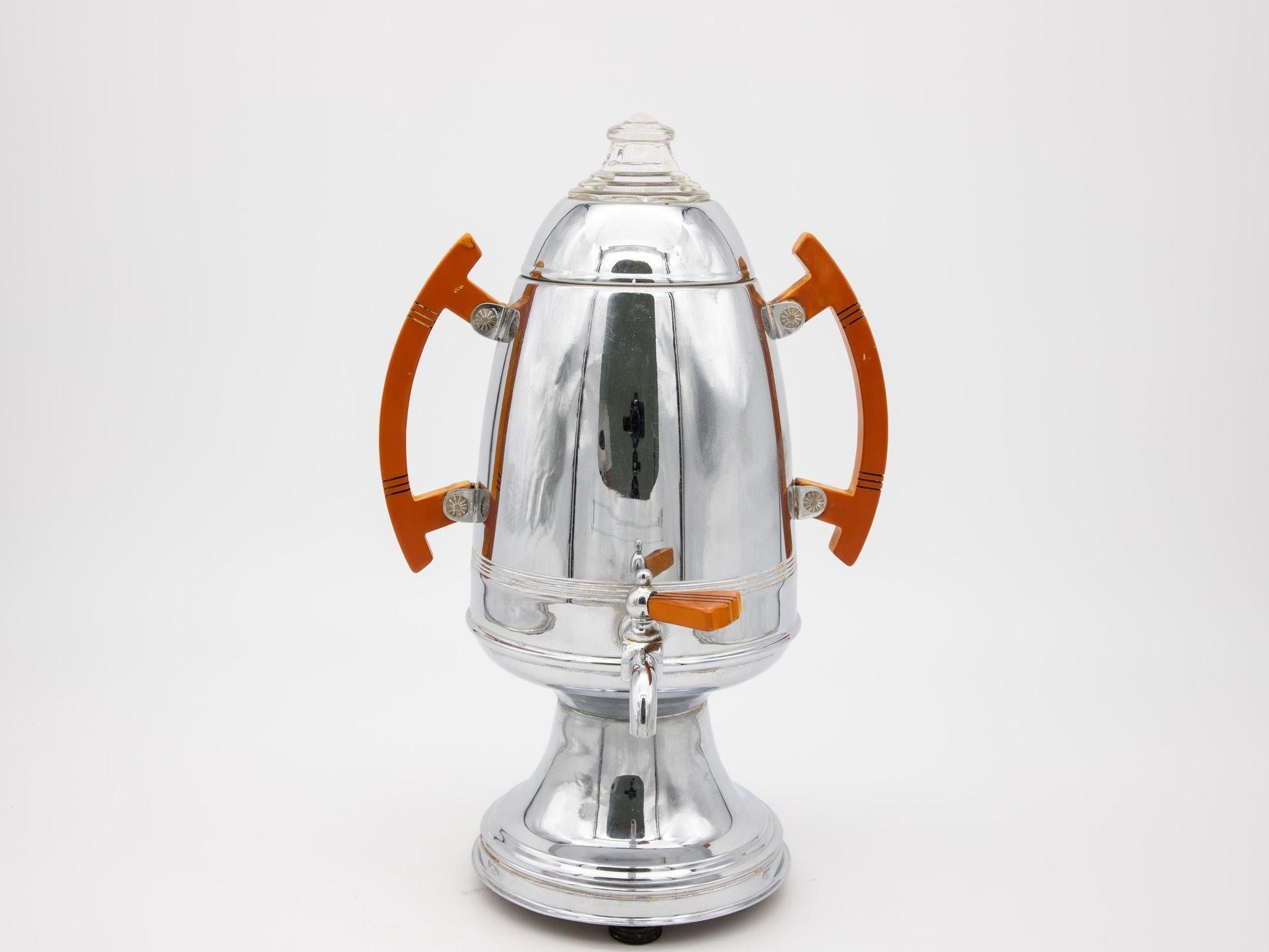Art Deco Kaffeemaschine und Zuckerdose im Angebot 1