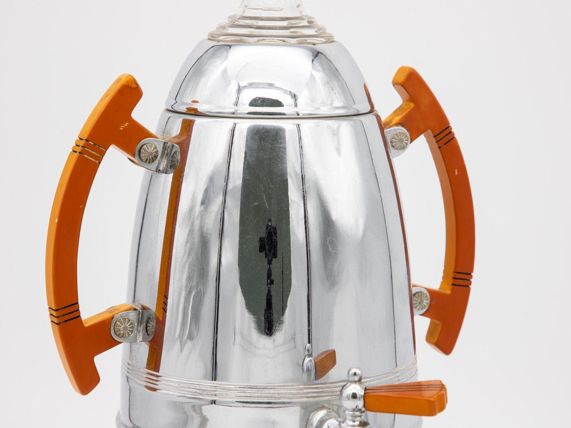 Art Deco Kaffeemaschine und Zuckerdose im Angebot 2