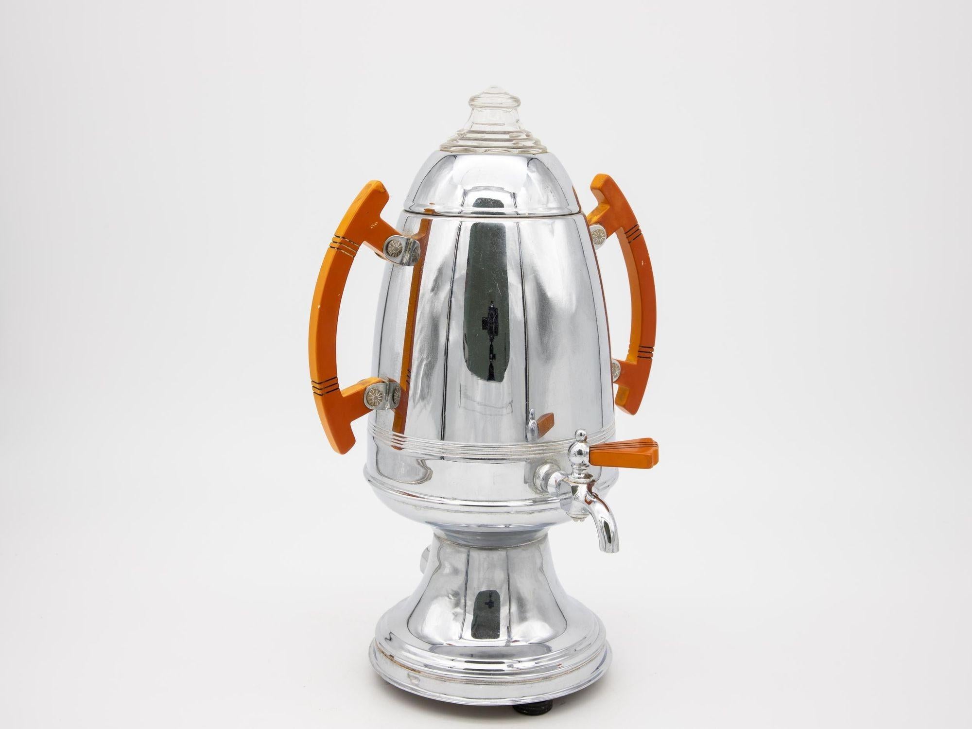 Art Deco Kaffeemaschine und Zuckerdose im Angebot 3