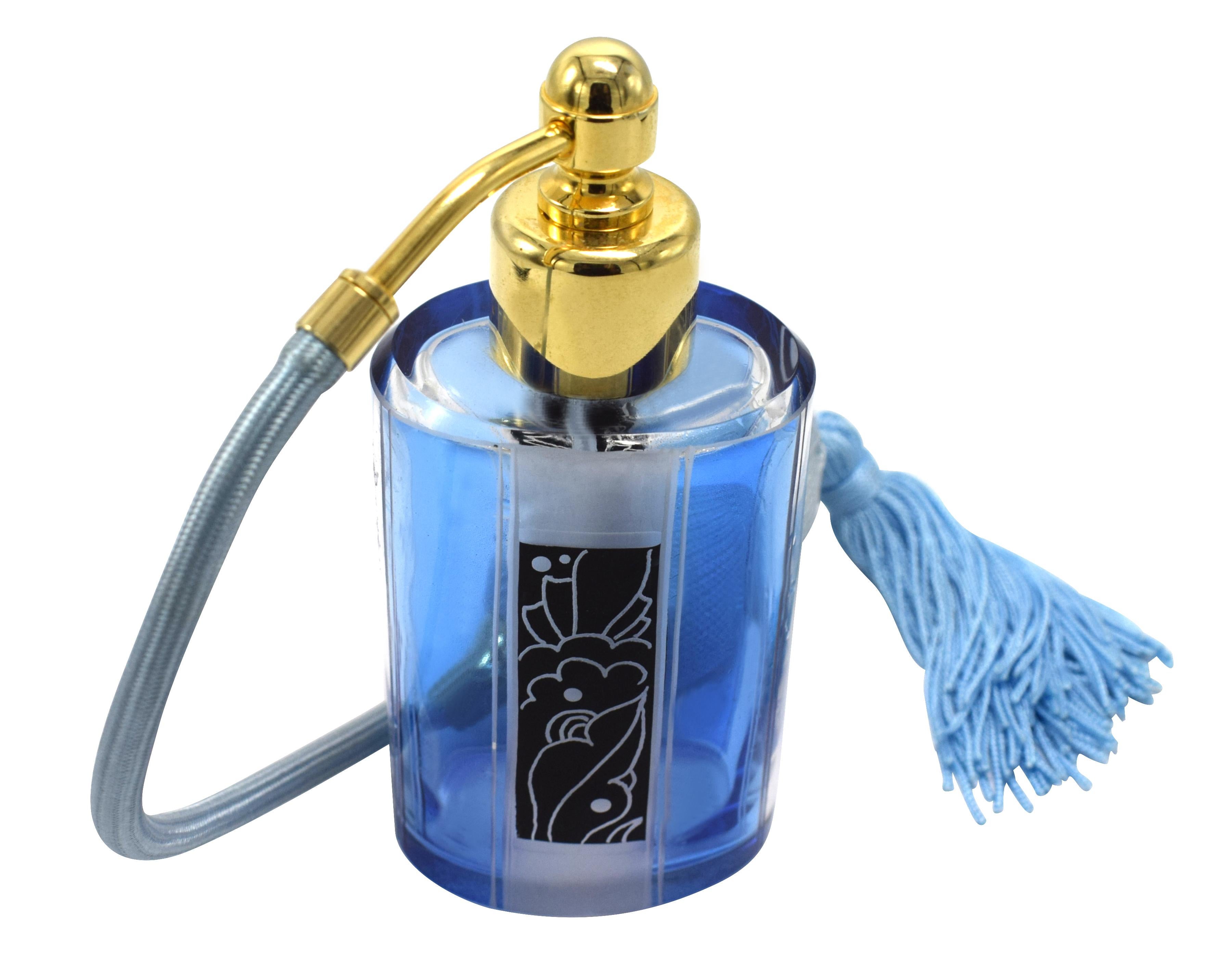 20th Century Art Deco Perfume Atomizer Bottle by Karl Palda
