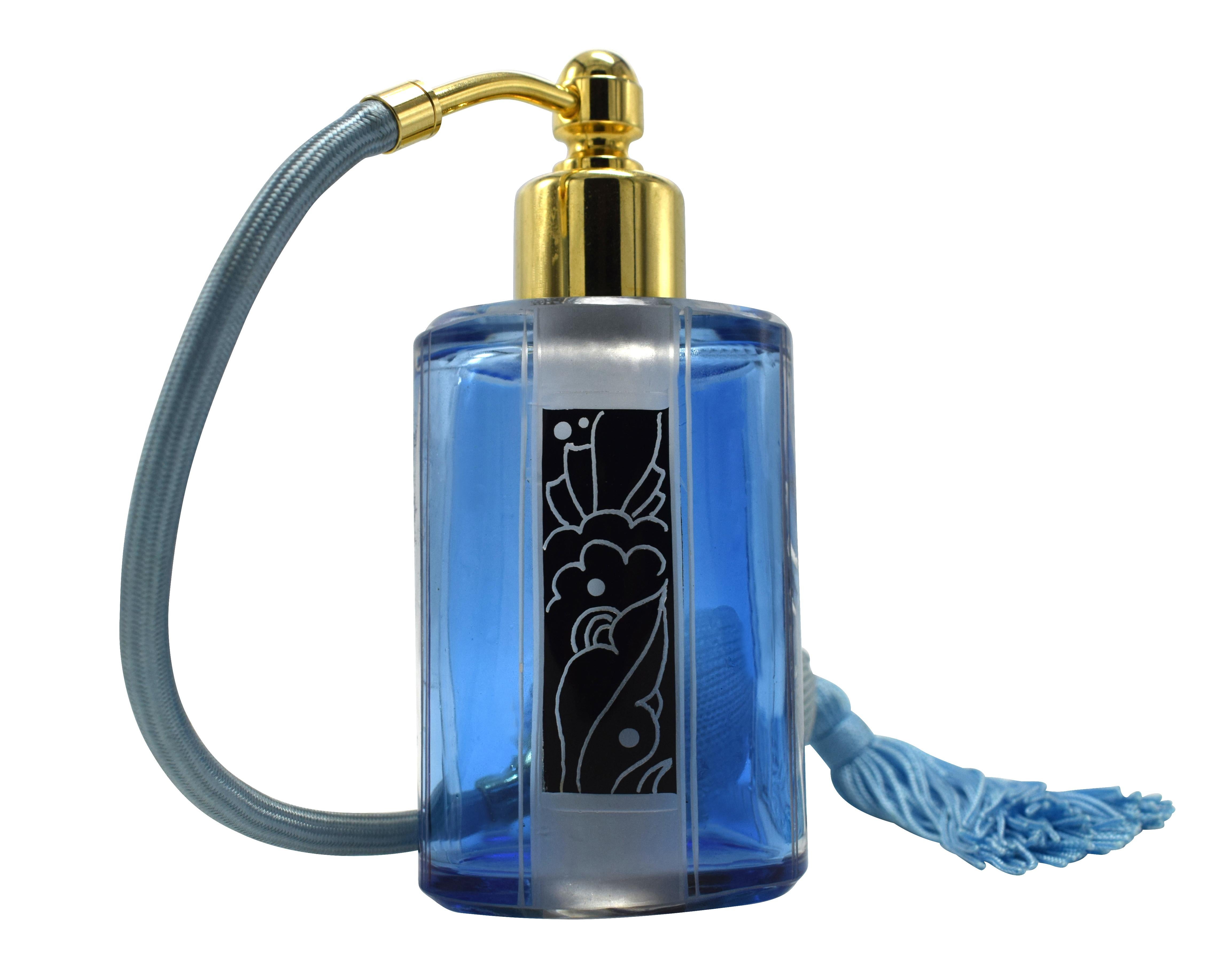 Art Deco Perfume Atomizer Bottle by Karl Palda 1