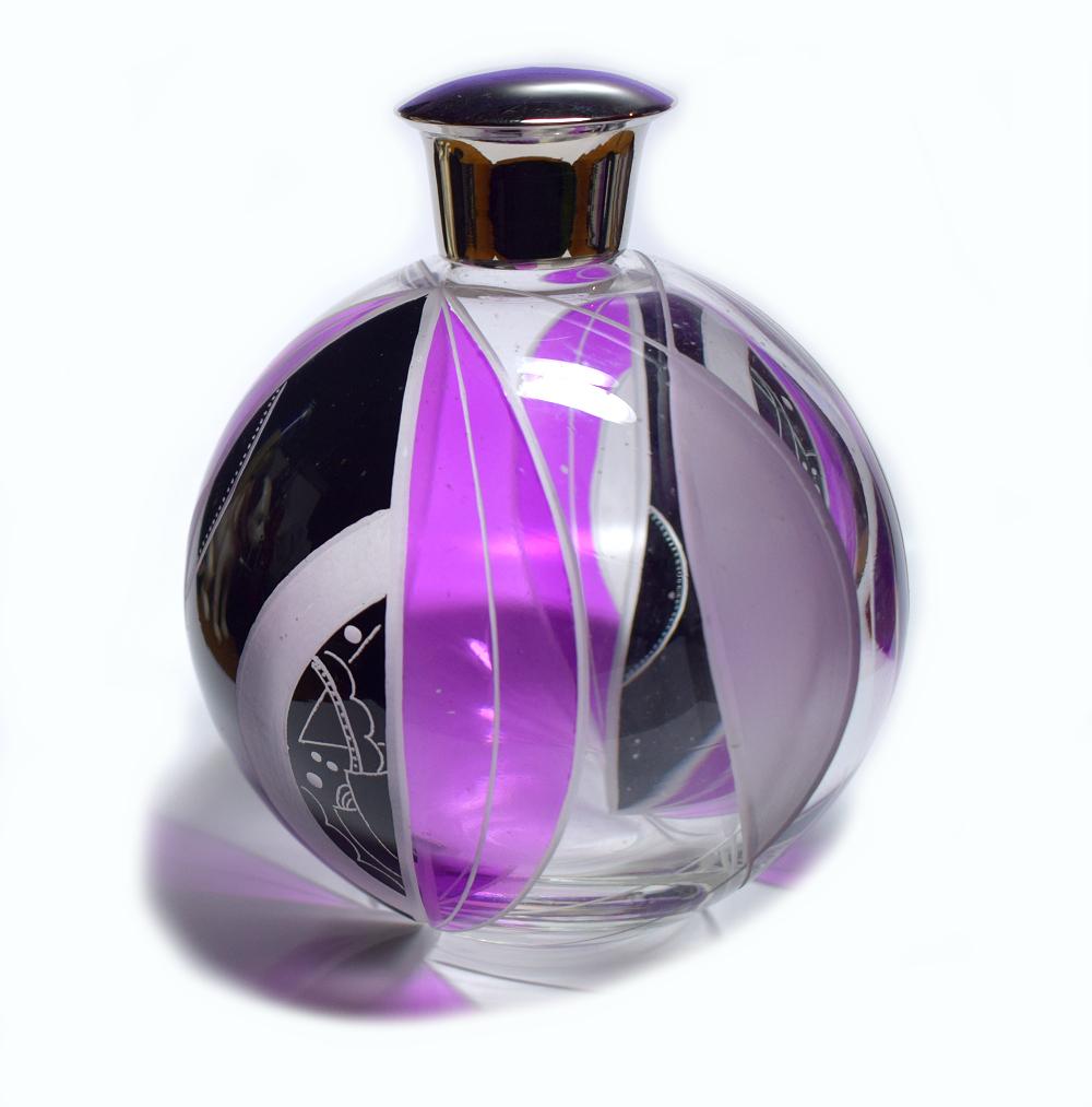 Art Deco Perfume Bottle by Karl Palda In Good Condition In Devon, England