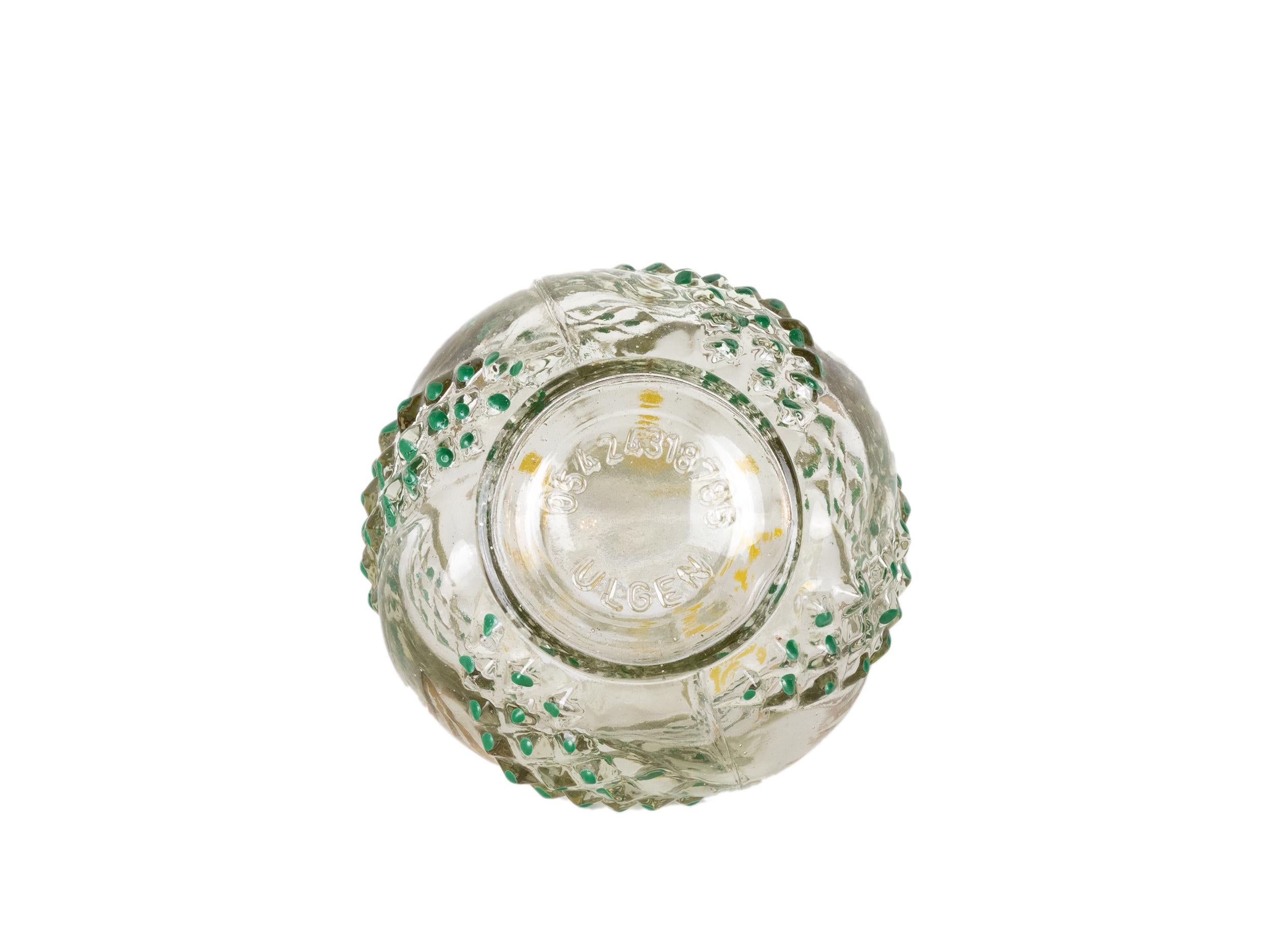 Art Déco Bottiglia di profumo in vetro Art Deco di Ulgen, 20° secolo in vendita