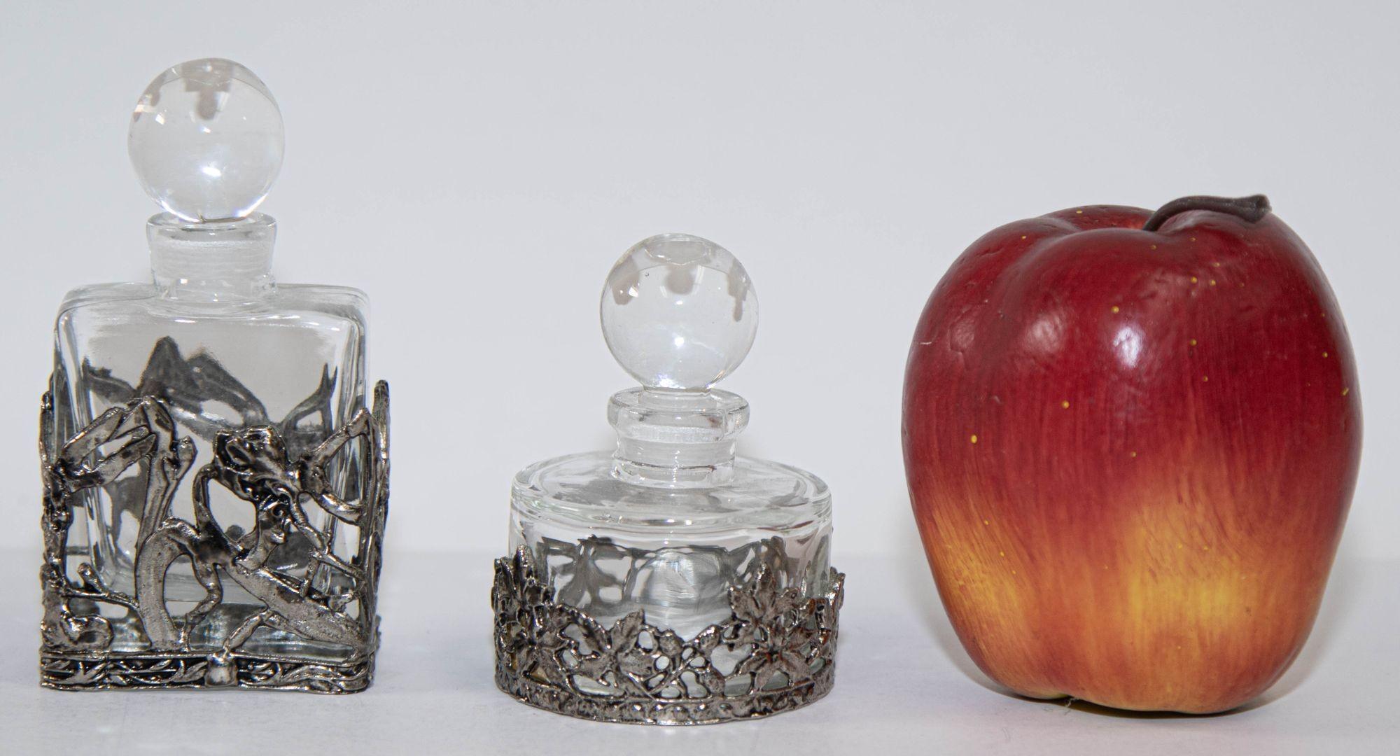 Mid-20th Century Art Deco Perfume Scent Bottles For Sale