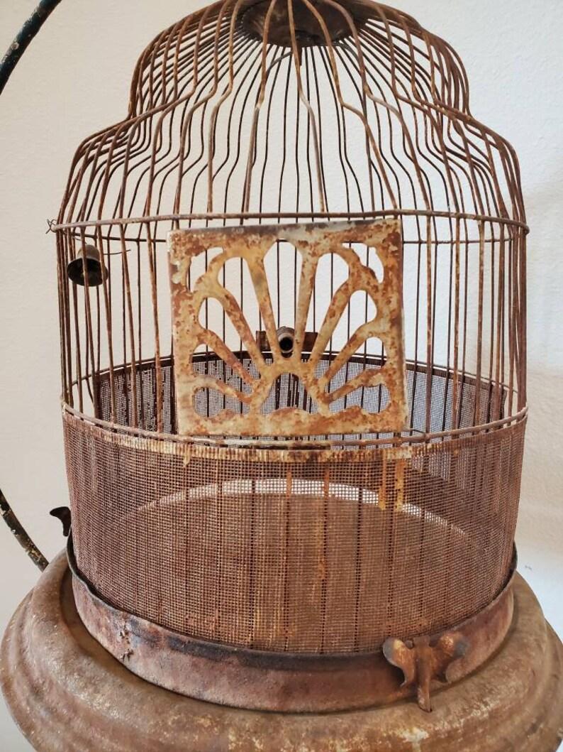 Fer forgé Cage à oiseaux architectural d'époque Art déco en vente