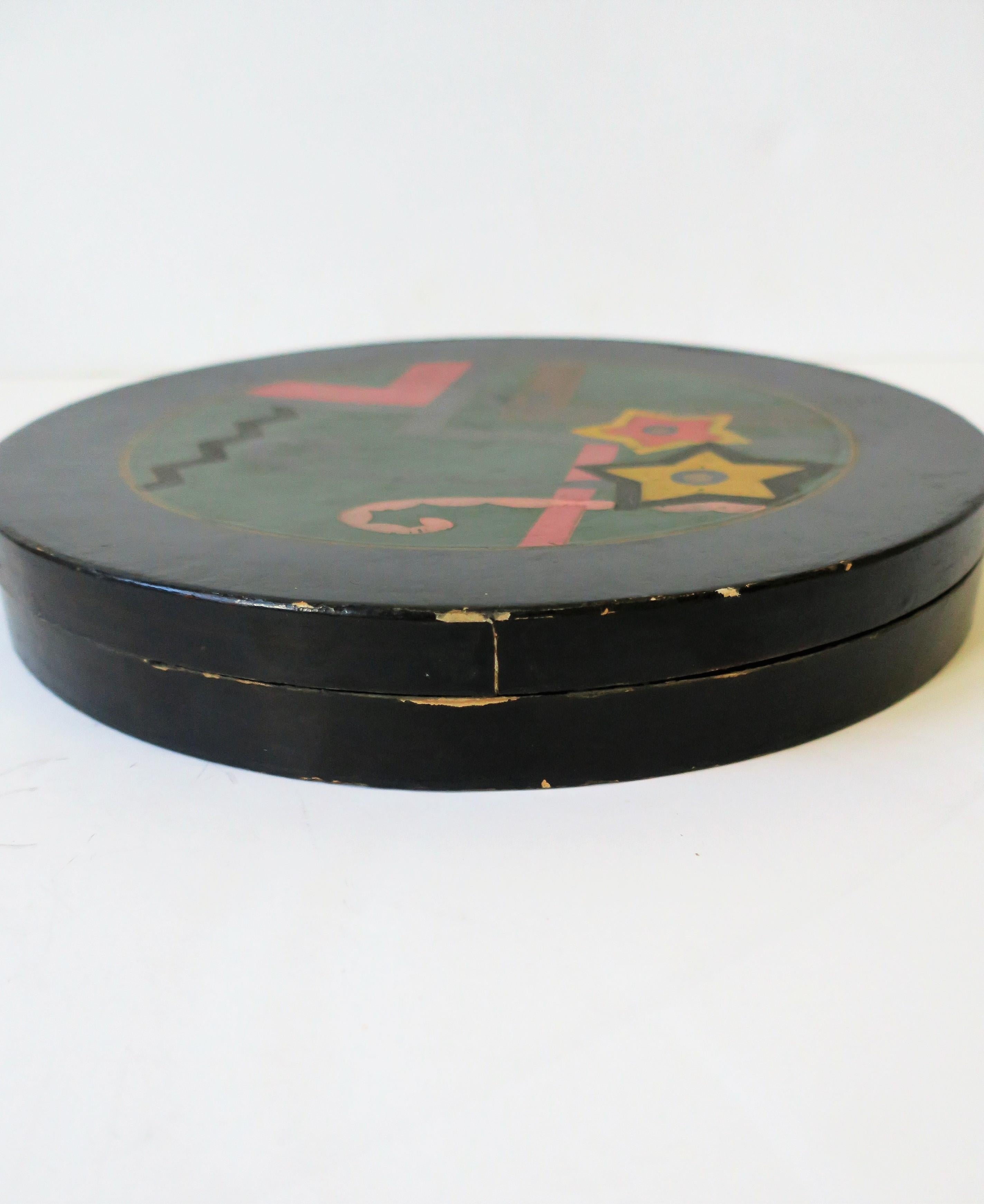 Art Deco Period Papier Mache Box Japanese For Sale 5