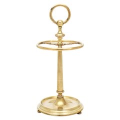 Art Deco Period Brass Umbrella Stand