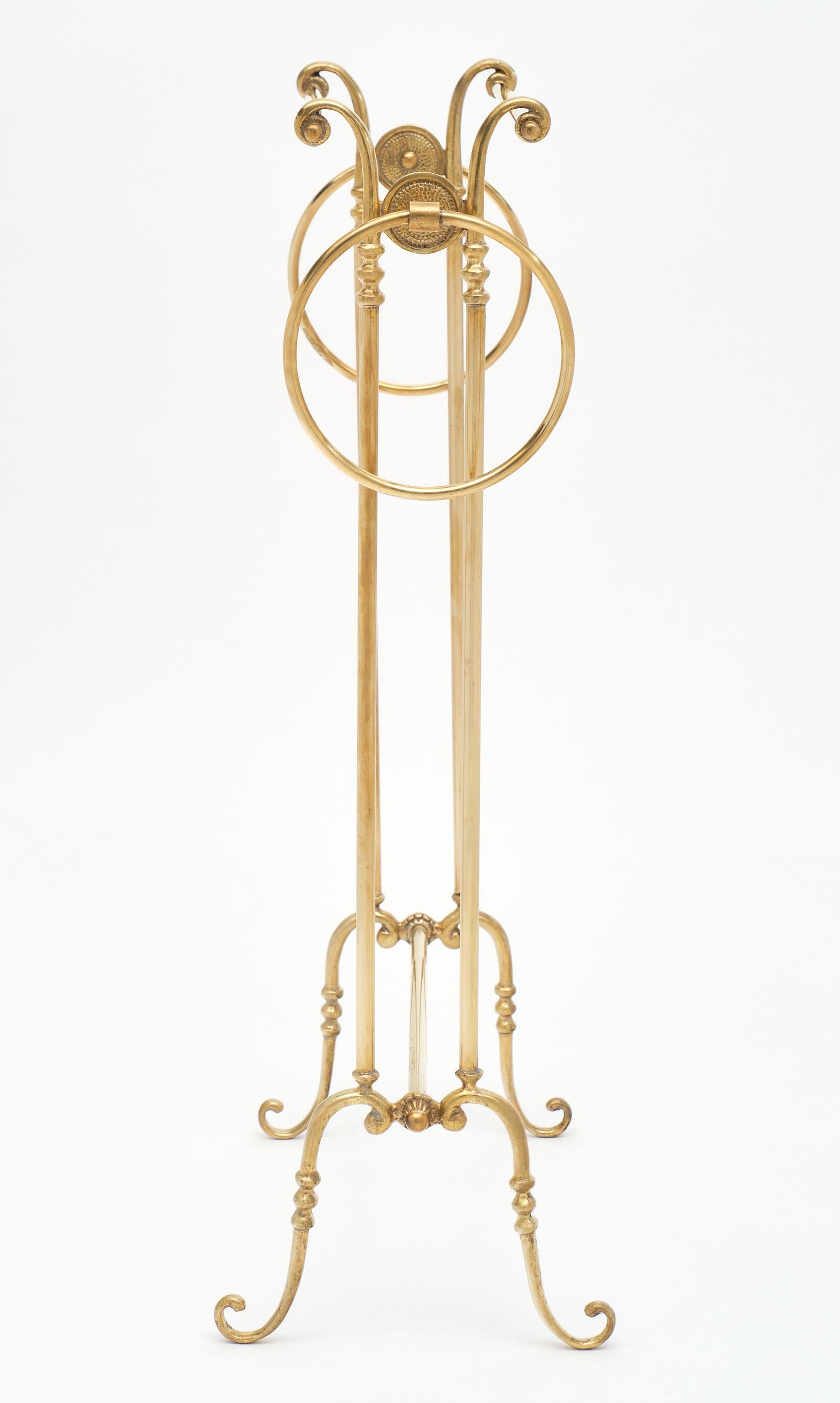 Art Deco Period Brass Valet 1
