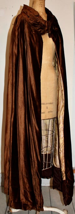 Art Deco period Brown Velvet Cape